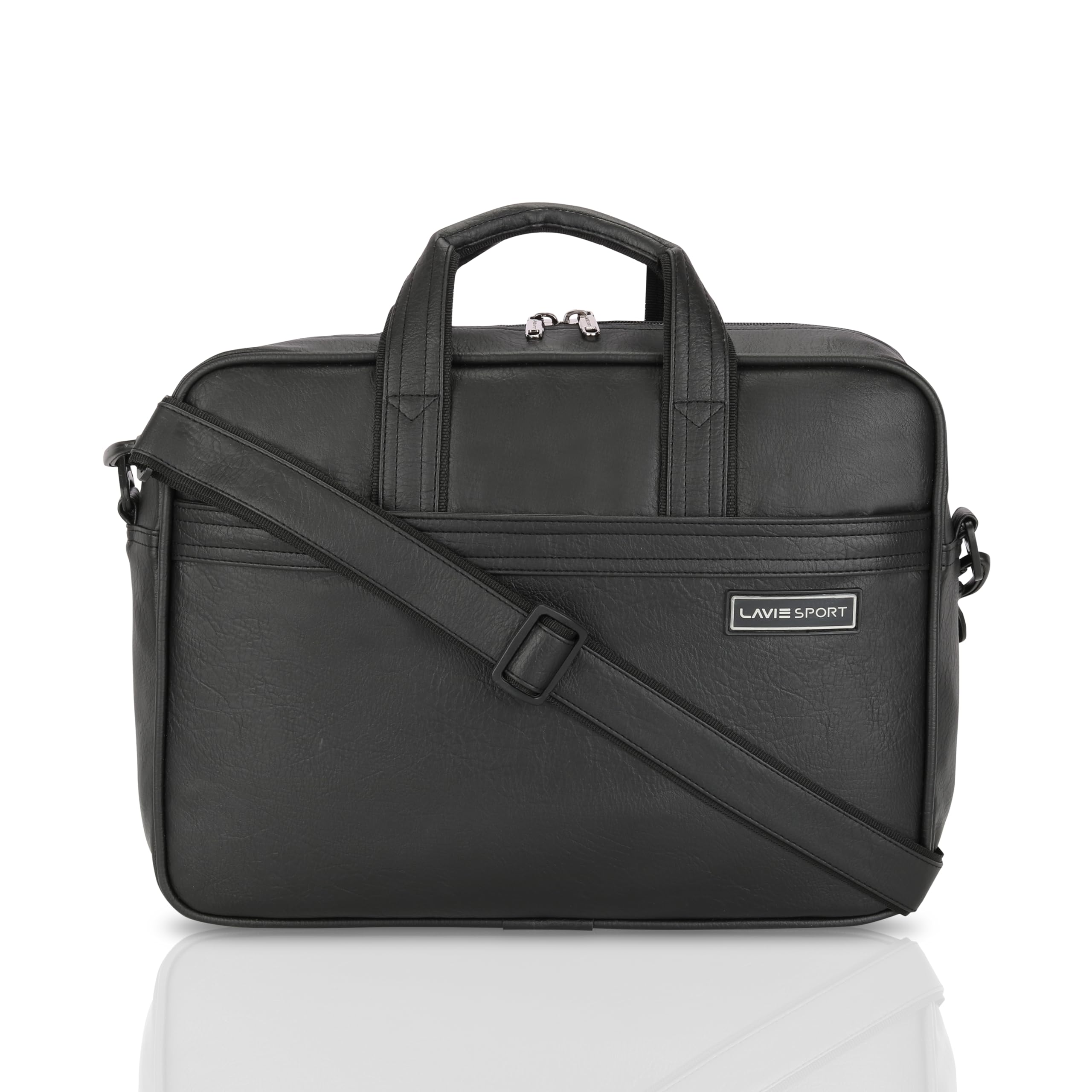 39.5cm Executive Laptop Briefcase Bag | Laptop Messenger Bag with Sturdy Handle | Detachable Shoulder Strap | Compatible with Upto 15" MacBook & Laptops
