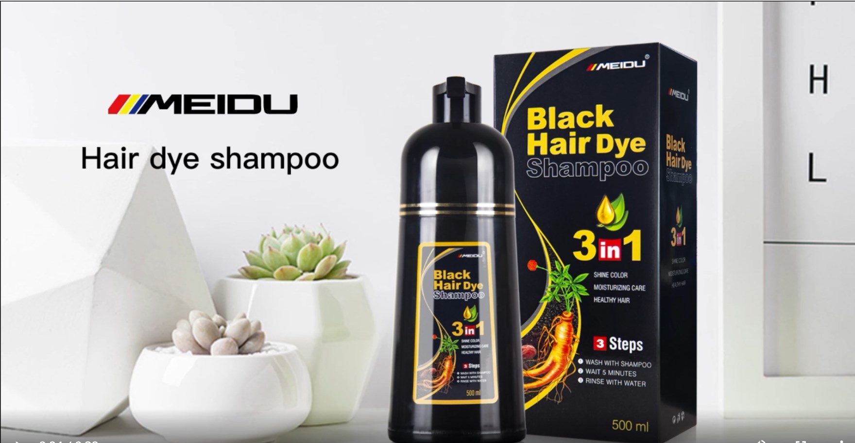 Amazon.com : BOJICA 3 in 1 Black Hair Dye Shampoo for Gray Hair