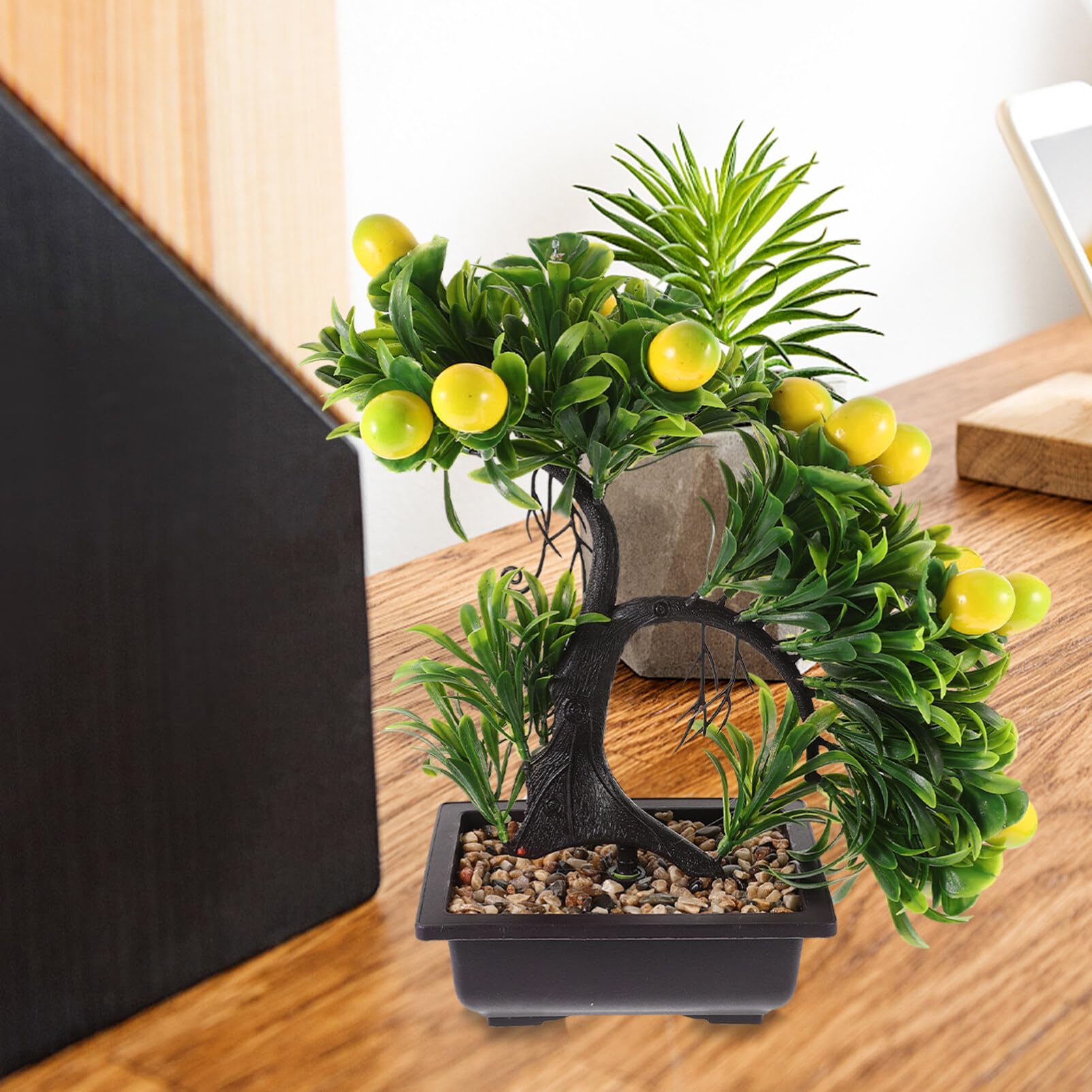 人工果物と植物のネットアレンジメント Amazon｜Didiseaon 人工 鉢植え 植物 人工 果物 レモン 木 盆栽