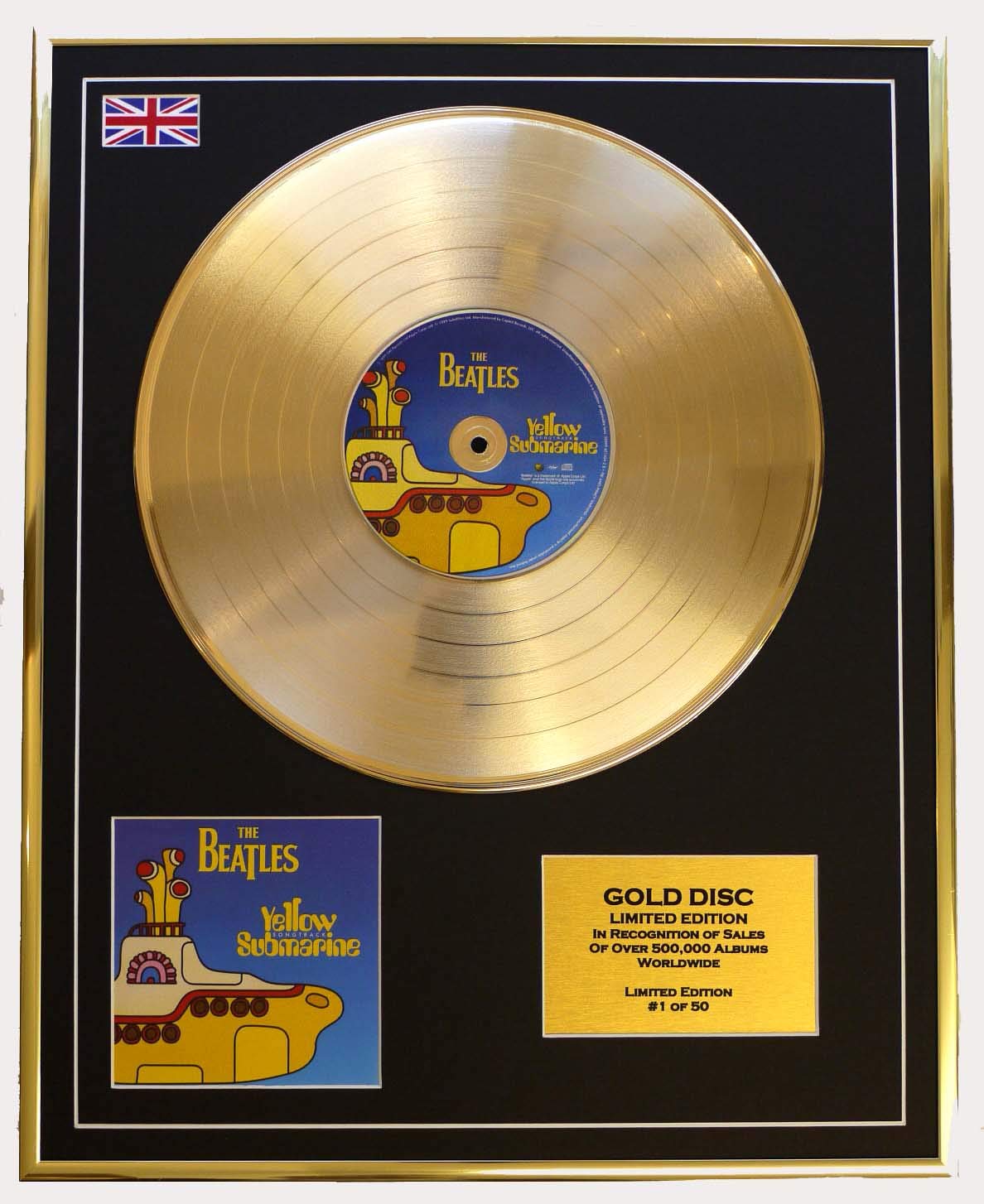 THE BEATLES/LIMITED EDITION/CD GOLD DISC/ALBUM 'YELLOW