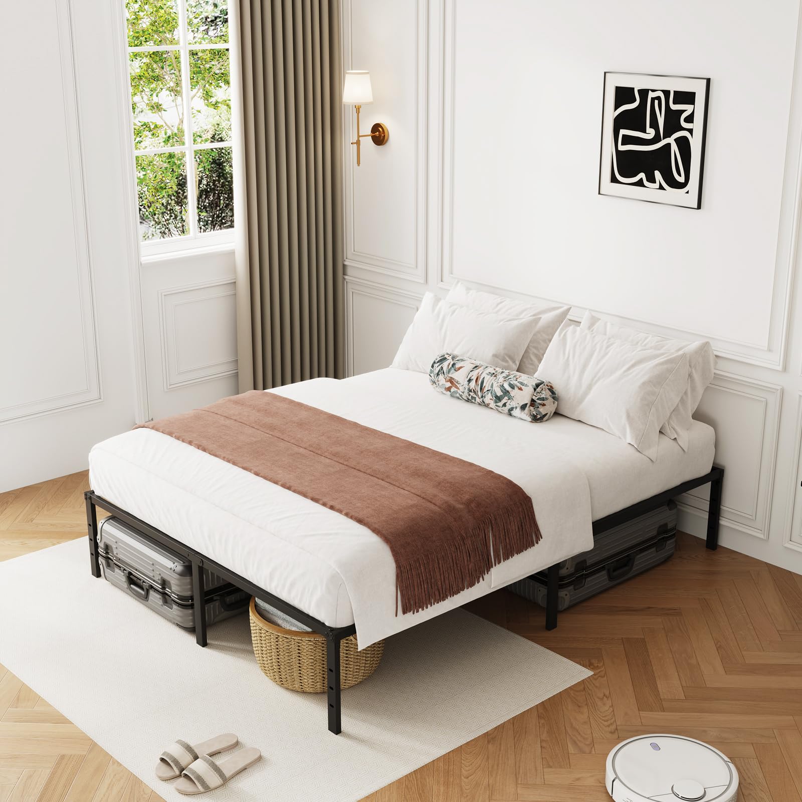 Amazon.com: XXF Bed Frame, Metal Platform Bed Frame No Box Spring