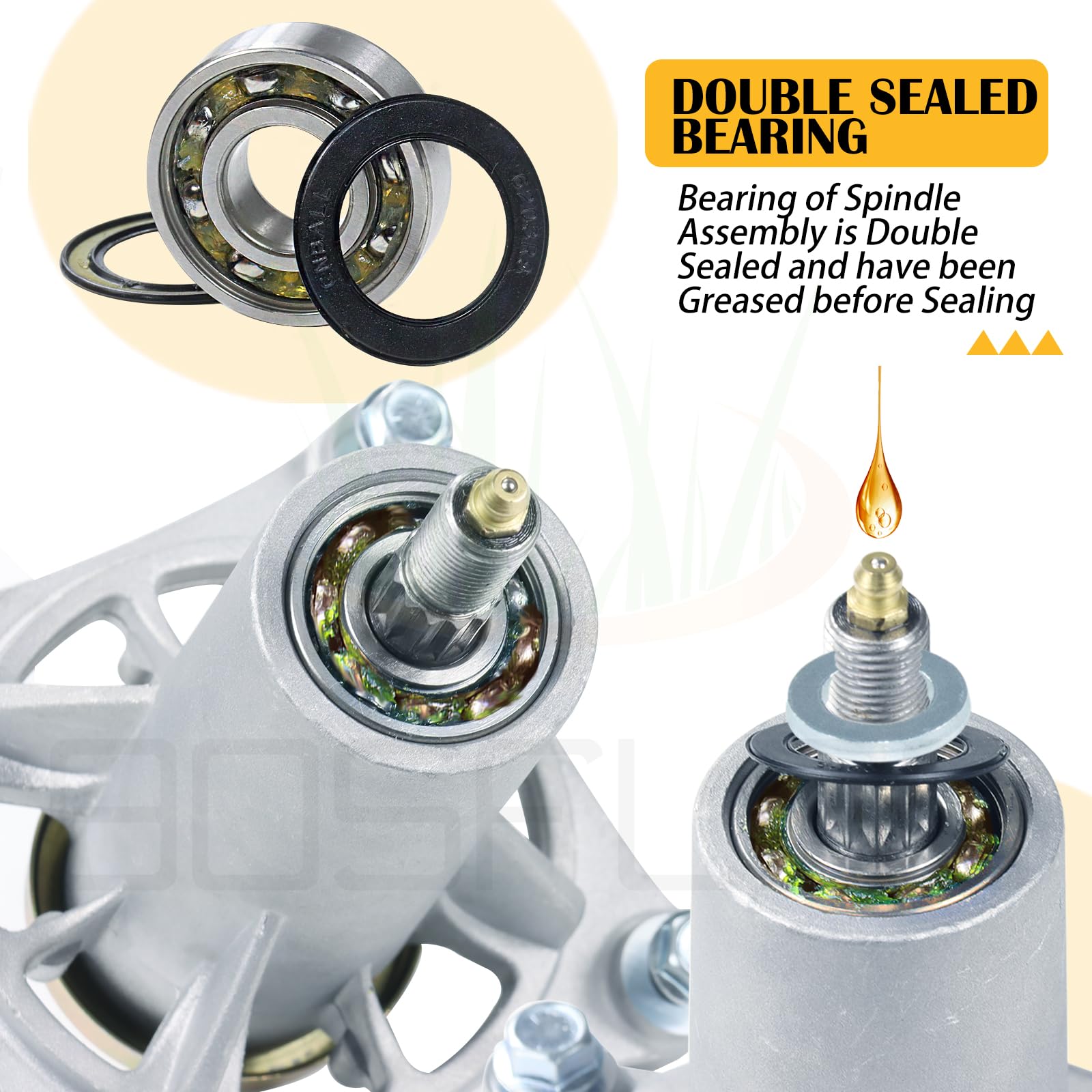 Amazon.com : BOSFLAG Pre-Greased 587819701 Spindle Assembly