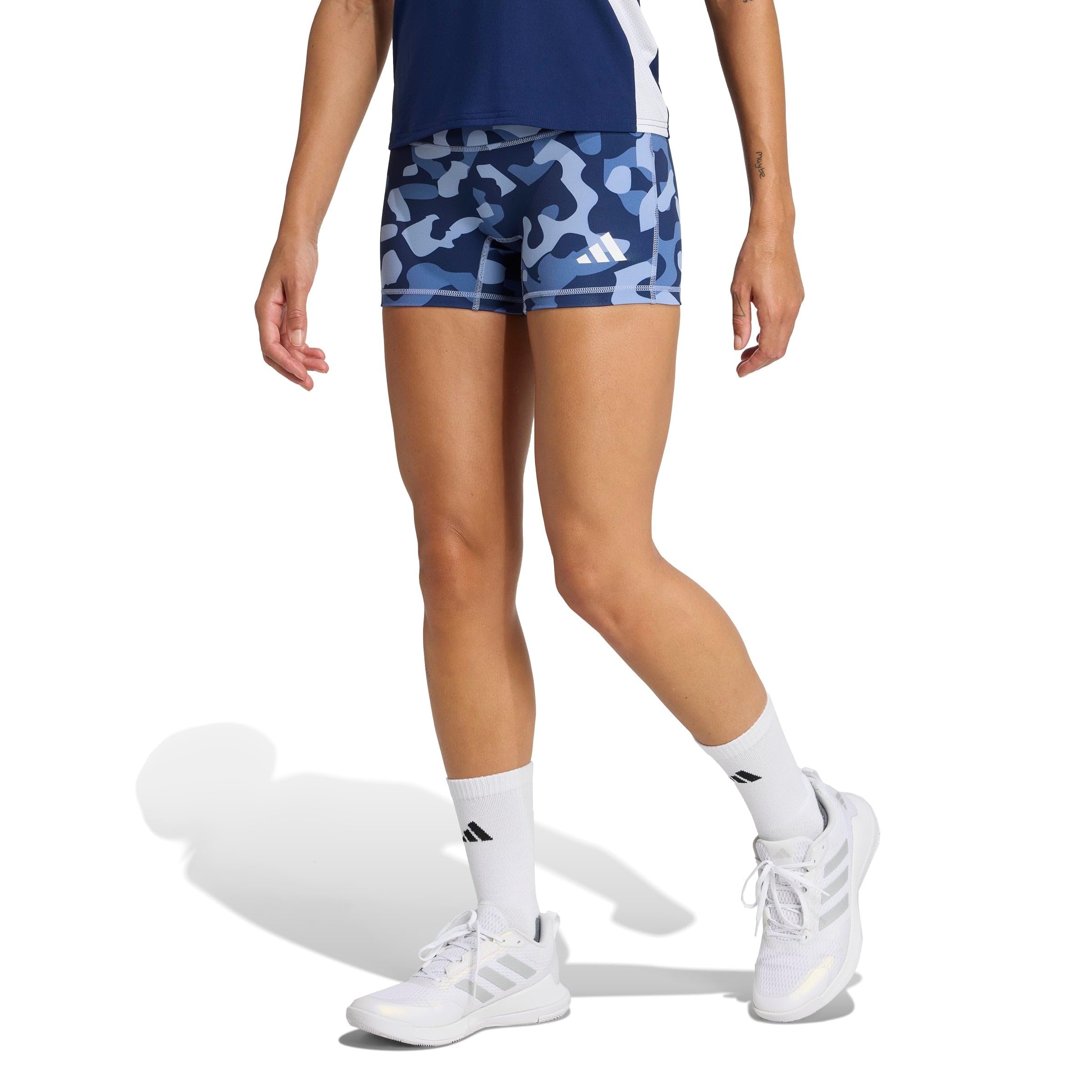 adidas Damen Volleyball Camo Print 4 Inches Shorts