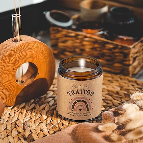 Miniatura 5 de WATINC Velas en tarro de regalo para compañero de trabajo, velas perfumadas de lavanda, divertido regalo de jubilación de compañeros de trabajo, 32