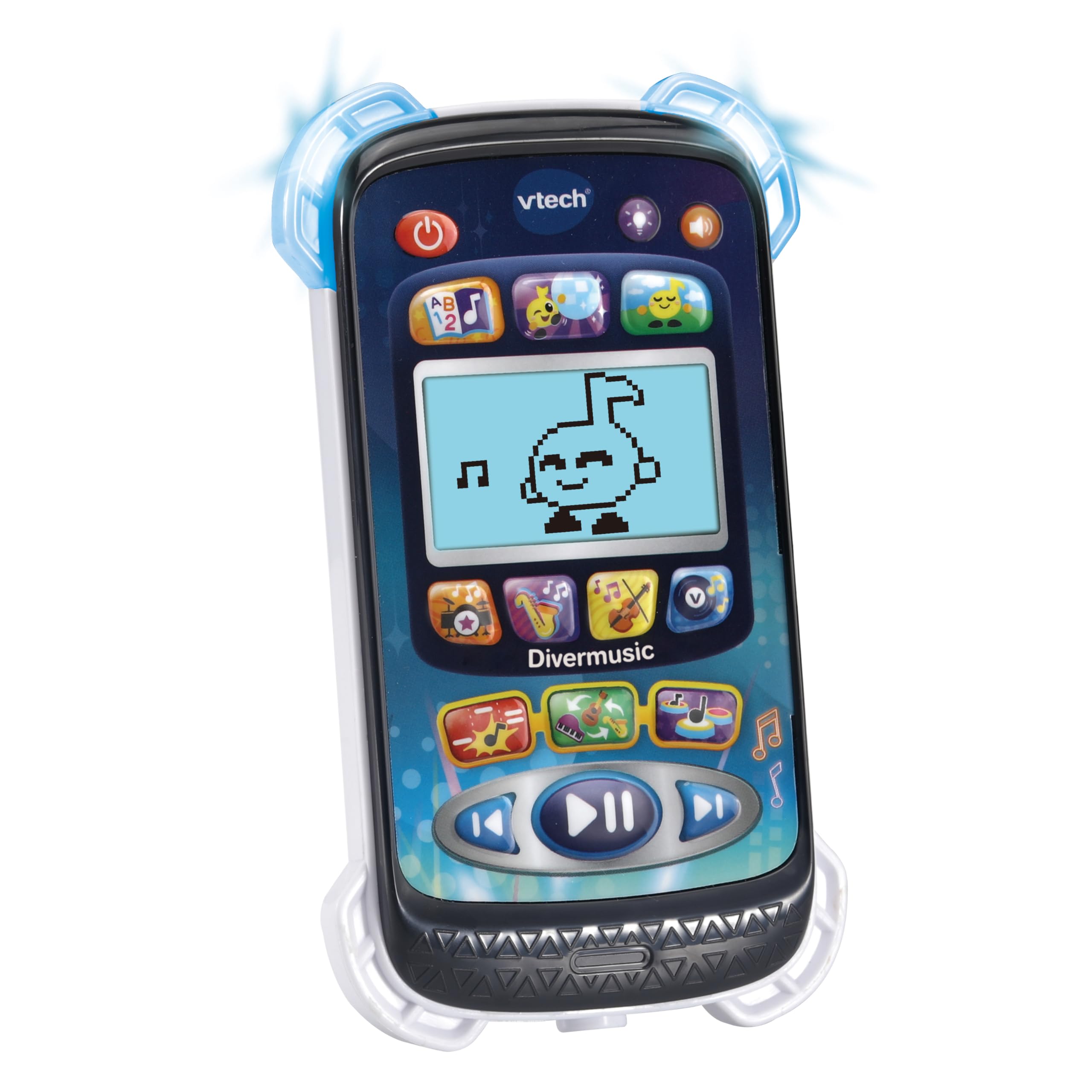 VTech - Música y Juegos para Preescolar Divermusic, Reproductor Musical Interactivo para Escuchar, Cantar y Bailar Musicales, Versión ESP