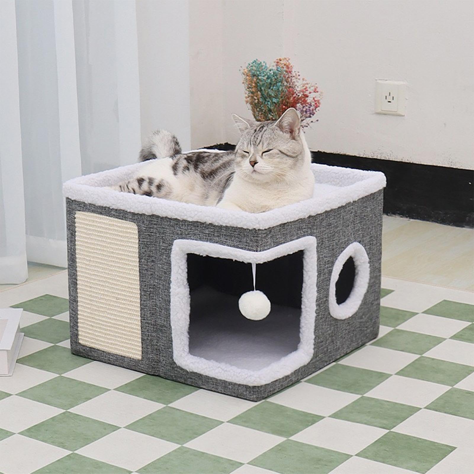 Casetta per gatti di appartamento – Casetta per gatti di appartamento, casetta per gatti di appartamento, cucce per gatti di appartamento, cucce per gatti per appartamenti, cucce per gatti per animali