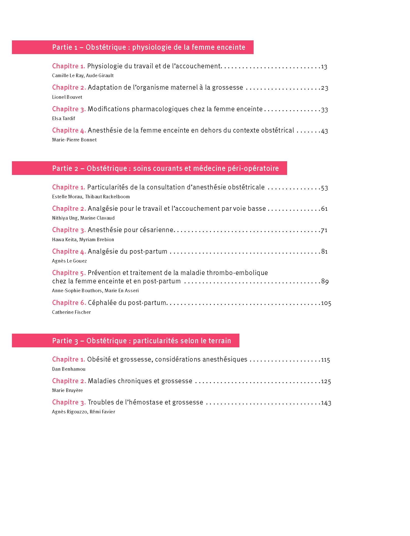 Manuel d'obstétrique et pédiatrie appliquées en anesthésie-réanimation et médecine péri-opératoire