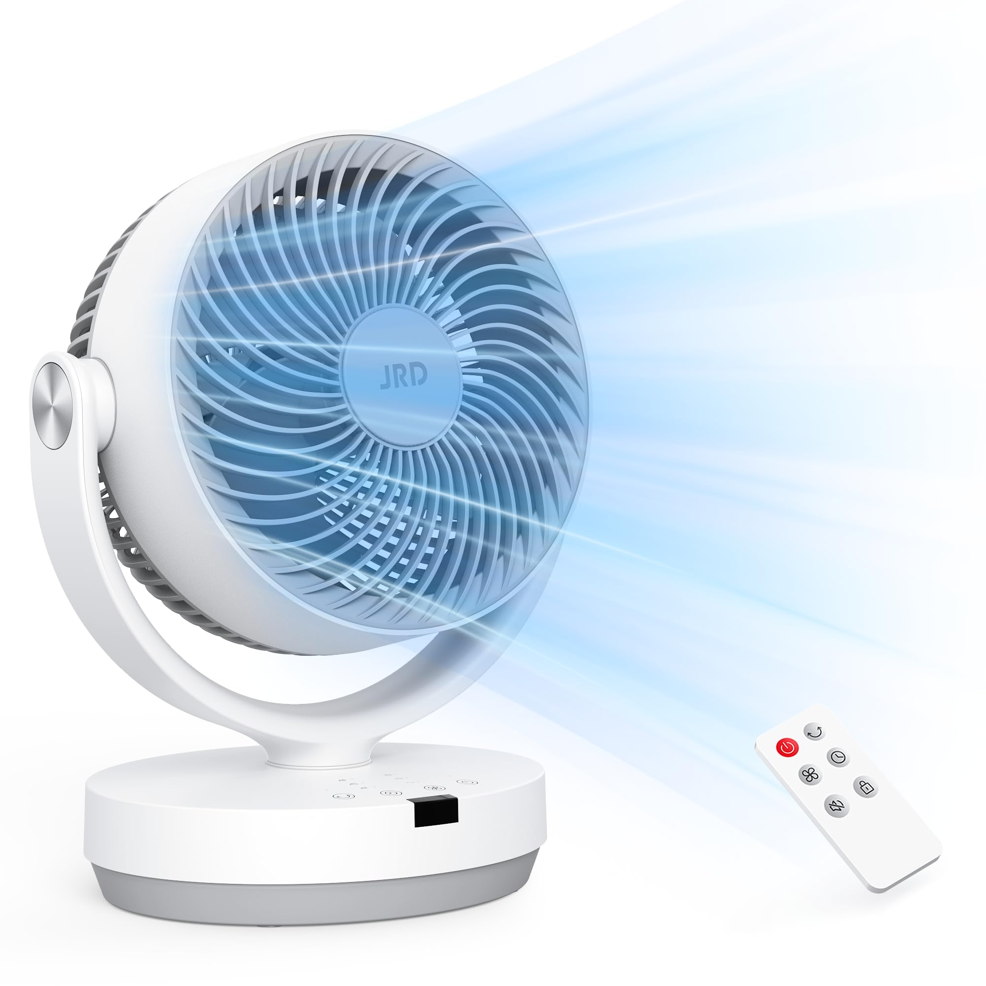 JRD13Inch Air Circulator Fan for Bedroom, Table Fan for Home and Office