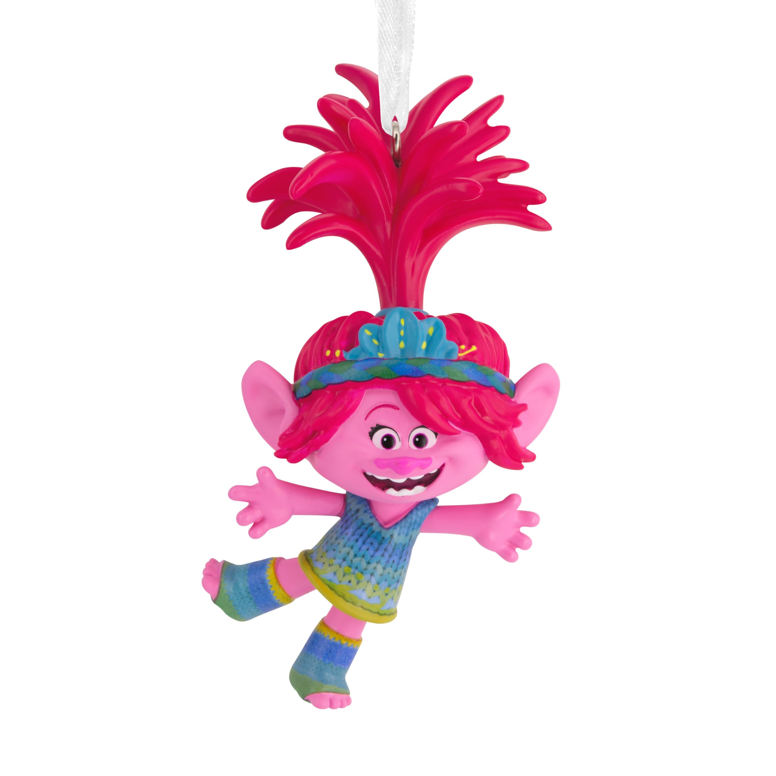 Hallmark Poppy Hanging Christmas Ornament, Trolls, Resin Tree Decoration, Pink, 8.3cm by 5.1cm by 3.8cm