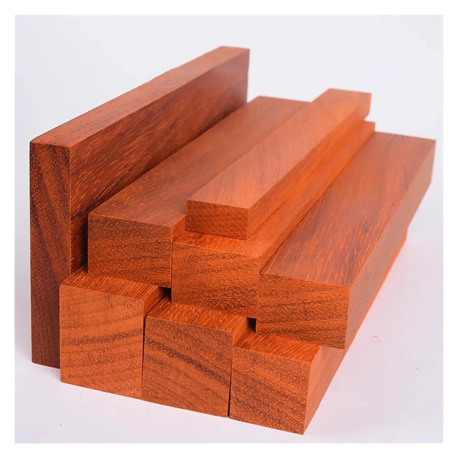 Rzeźba w drewnie czerwony palisander długi pasek drewniane kwadraty ręcznie robione DIY mahoń rzeźba materiał lite drewno meble biurko dekoracyjne drewno drewniane patyczki (20 x 5 x 5 cm 1 szt.)