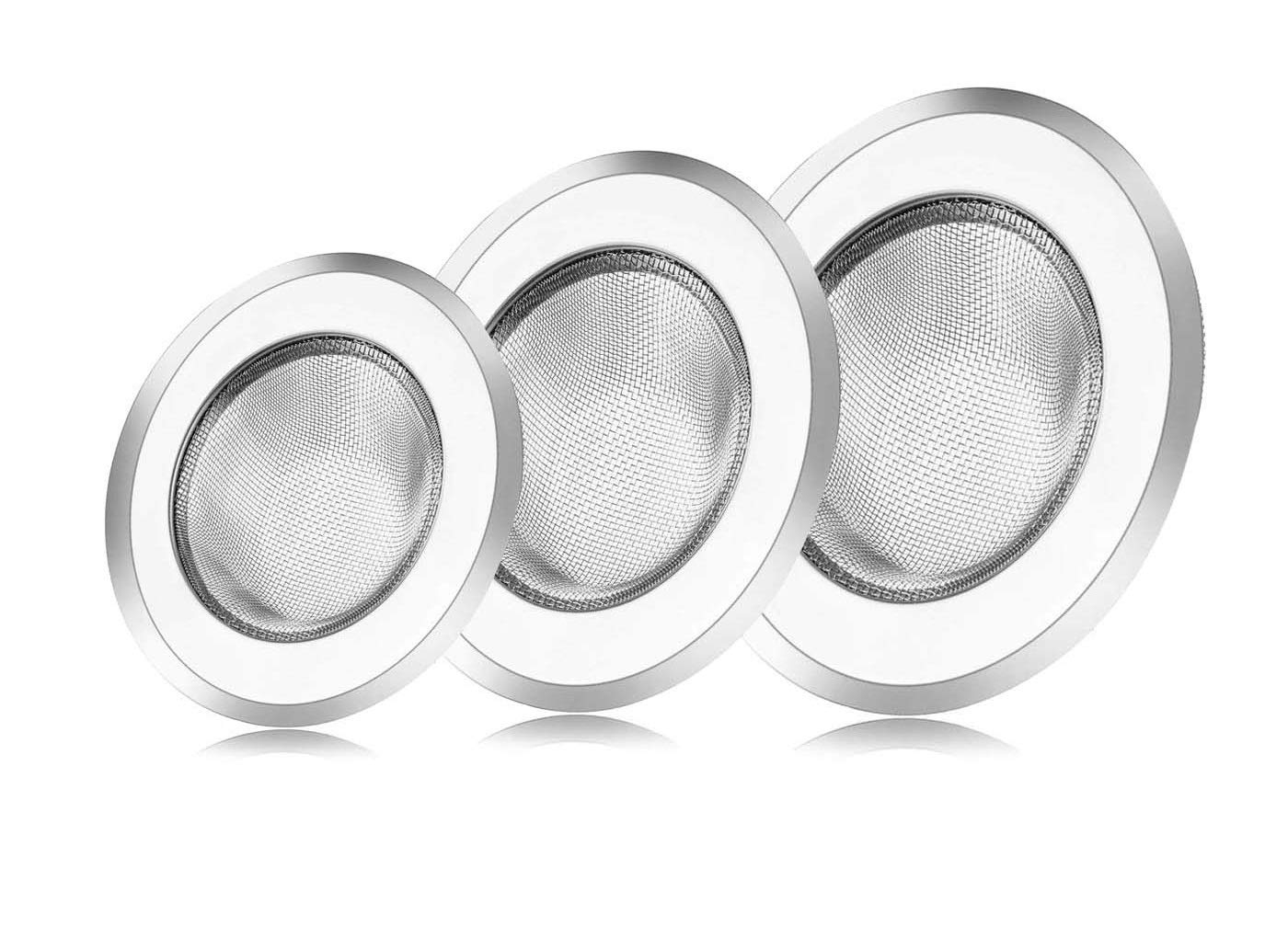 SQUARO Stainless Steel Strainer Kitchen Drain Basin Basket Filter Stopper Drainer Sink Jali (Set of 3 Pcs. Different Sizes) (B08JGHWGJZ) Amazon Price History, Amazon Price Tracker