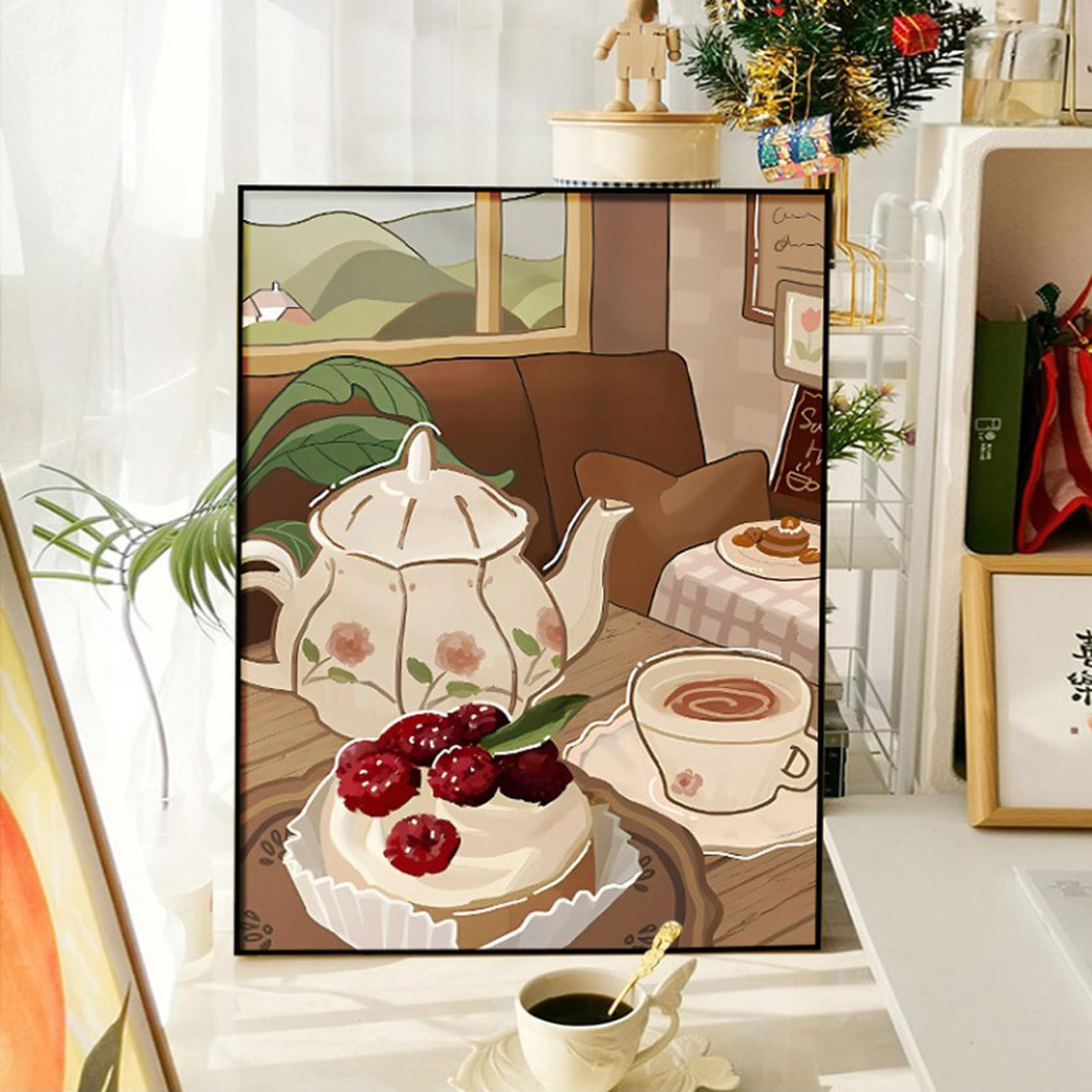 Amazon.co.jp: [XLOYP] アートパネル レトロ カフェ店 喫茶店 デザイン