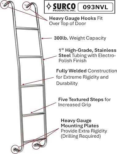 Miniatura 3 de Surco 093NVL Escalera larga de acero inoxidable para Nissan NV