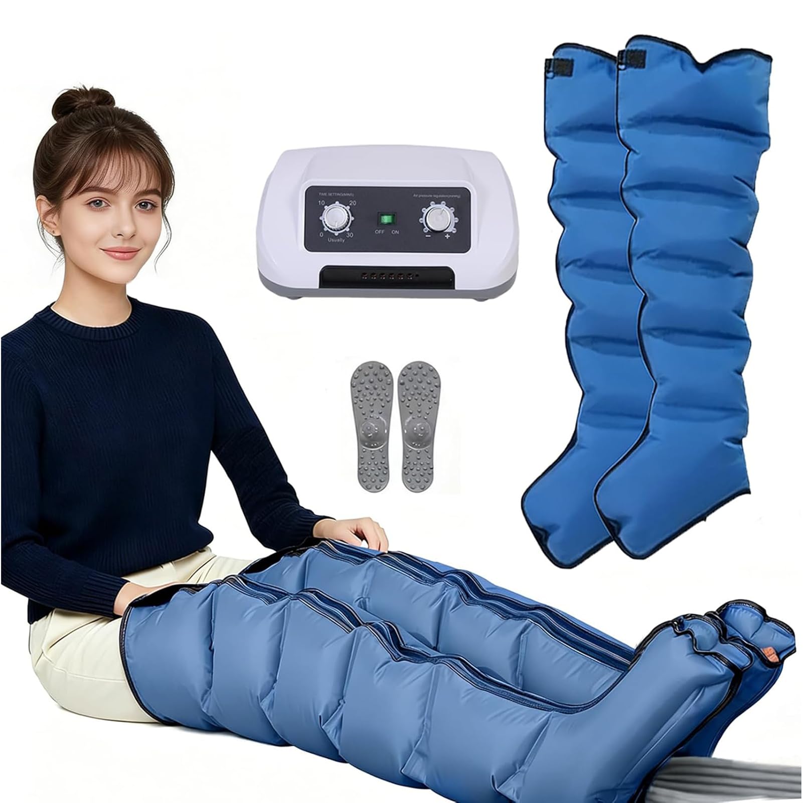 Ciśnienioterapia Nogi 6 Sypialni, Buty Pressoterapia Drenaż limfatyczny