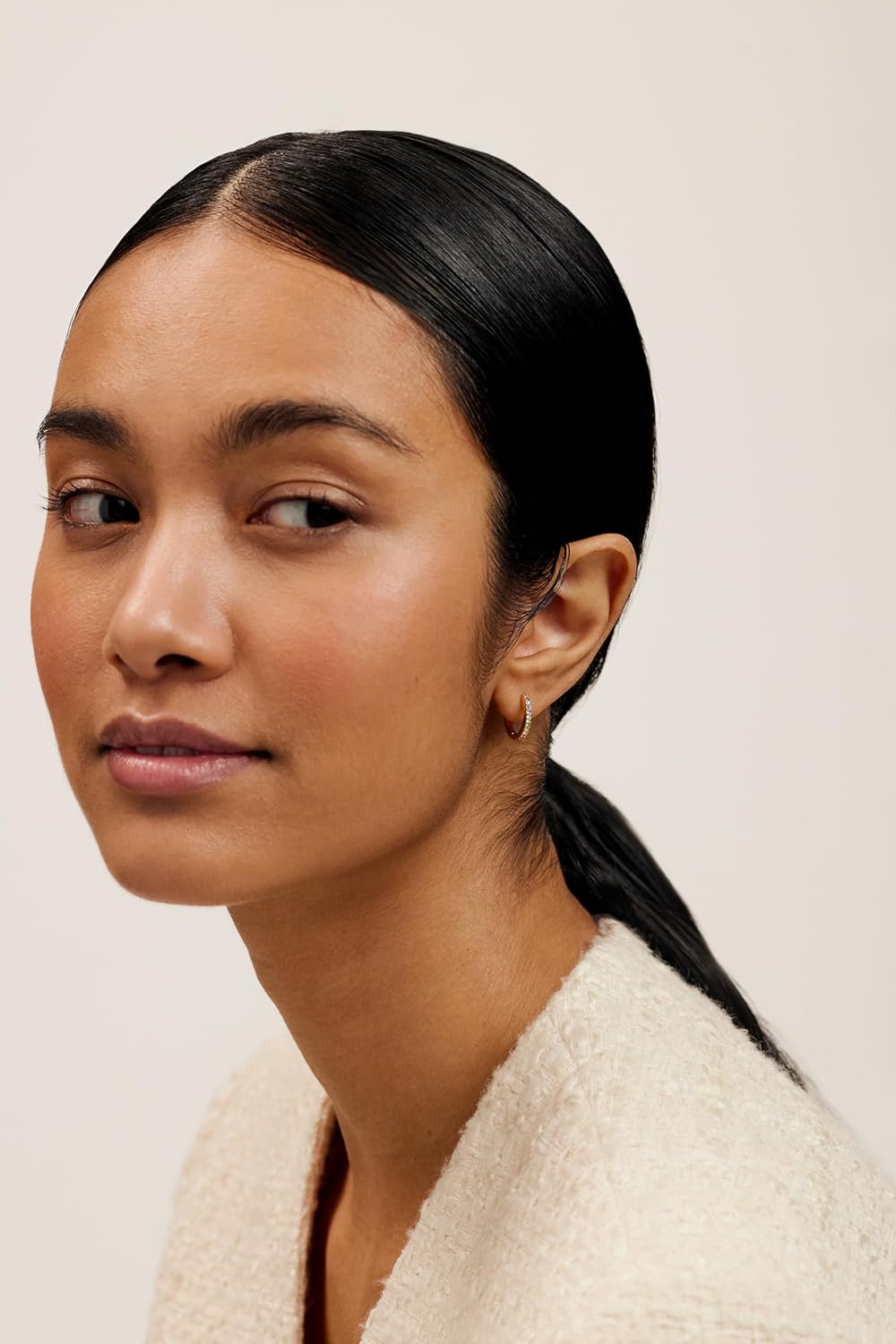 Ted Baker London Heplie Crystal Hoop Earrings (14mm outside diameter) For Women - Image 4