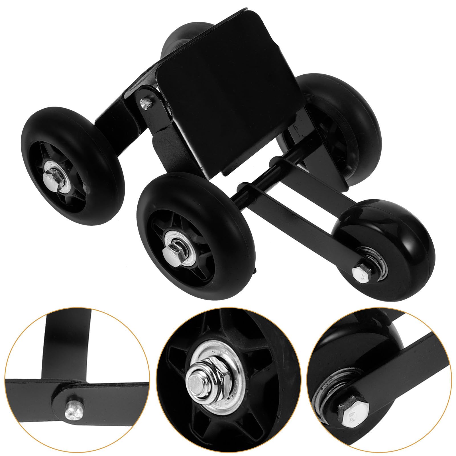 VOSAREA Outil de Déplacement de Pneu Moto en Métal Noir, Facile à Installer, pour Moto et Tricycle Après Crevaison, Assistance Pratique pour Motards Couleur Aléatoire
