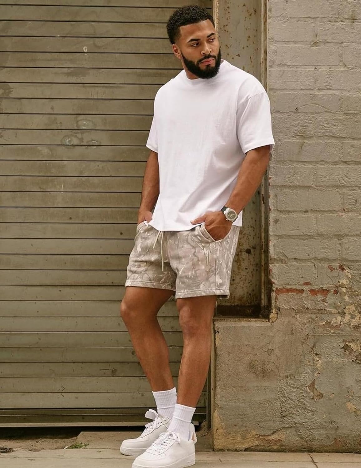 2 Pack Mens Camo Graphic Shorts Mesh Quick Dry Gym Workout Basketball Shorts for Summer Casual Cool Streetwear with Pockets