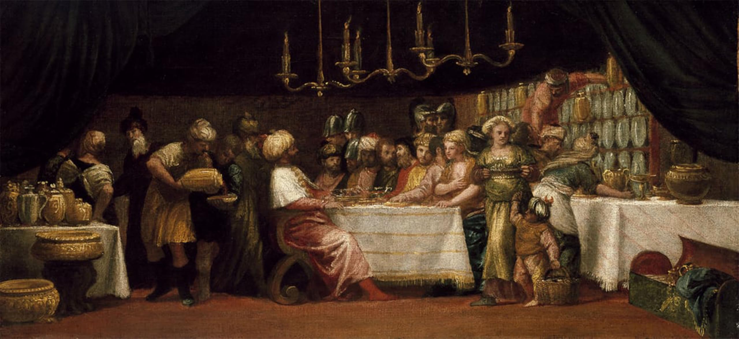 POSTERIIk Famous Modern Artwork Art Mural Judith Feasted by Paolo Veronese Oil Paintings Pictures for Home Decor 60x90cm