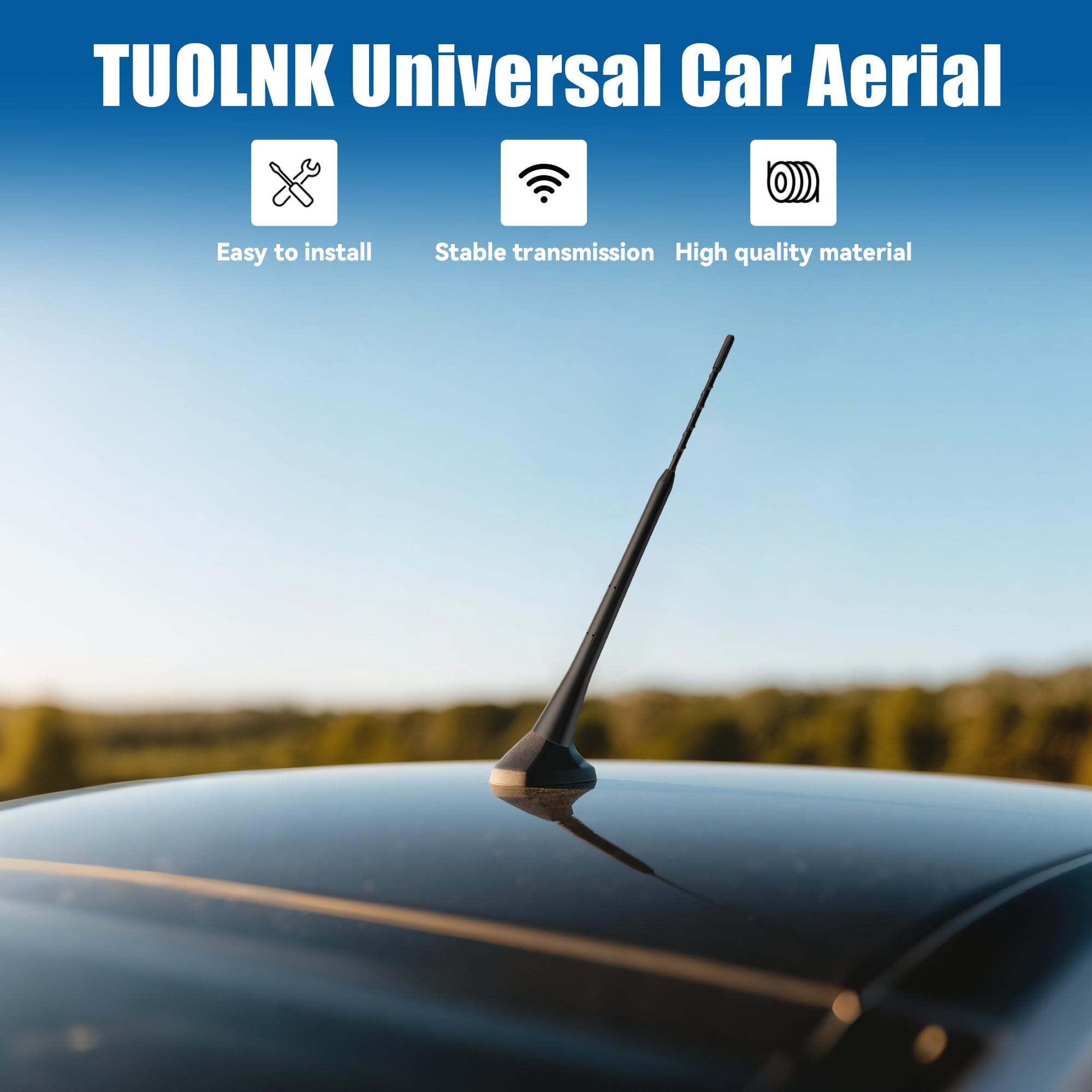 TUOLNK Universal Car Aerial Antenna Replacement For Vehicle Truck, AM - View #10