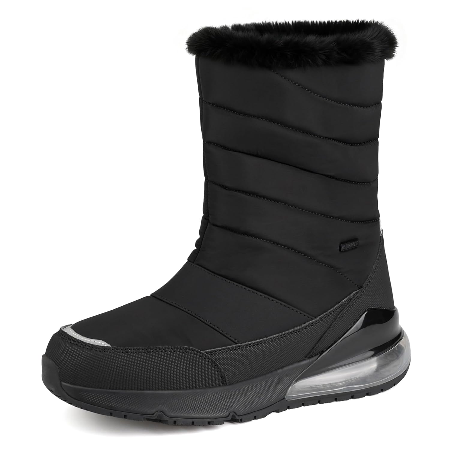 Womens Winter Snow Boots Wide Waterproof Warm Fur Lined Slip on Ankle Booties Orthopedic Boots Outdoor Insulated Winter