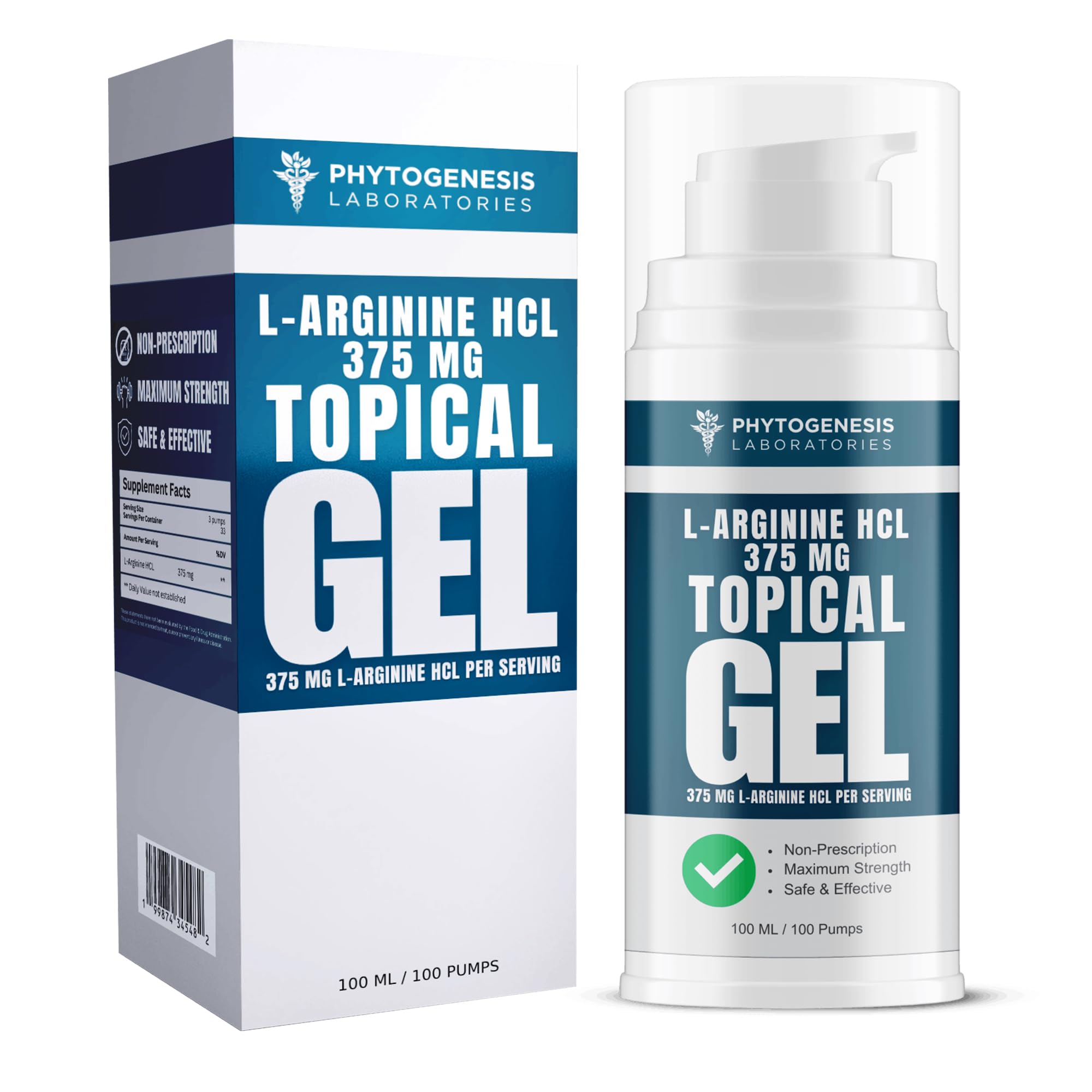 Amazon.com: Phytogenesis L-Arginine HCL 375 mg Gel - Topical