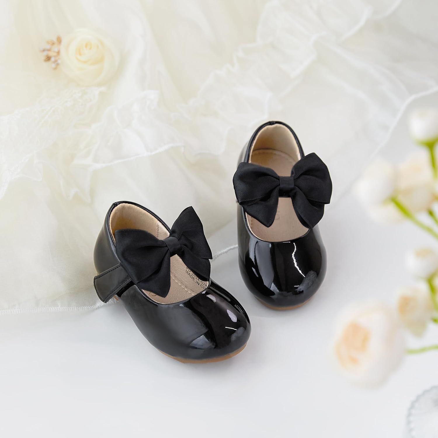 Otter MOMO Toddler Little Girls Princess Shoes Mary Jane Ballerina Flats Flower Girl Dress Shoes - Image 6