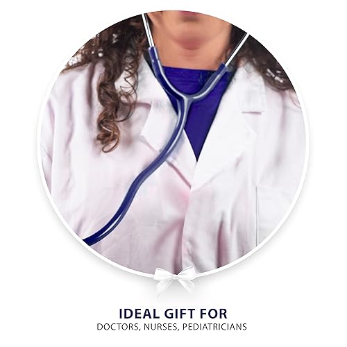 Miniatura 10 de Estetoscopio clásico de doble cabeza para uso médico y doméstico, ideal para enfermeras, estudiantes de medicina, médicos, médicos y médicos de