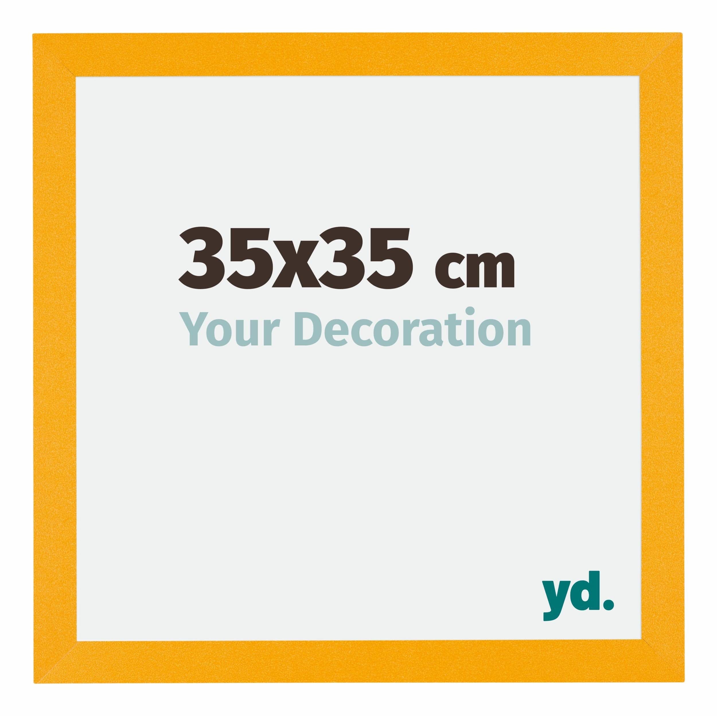 Your Decoration - Picture Frame 35x35 cm - Yellow - Decorative Wall Frame in MDF with Antireflection - Frame 35x35 - Mura — image 1