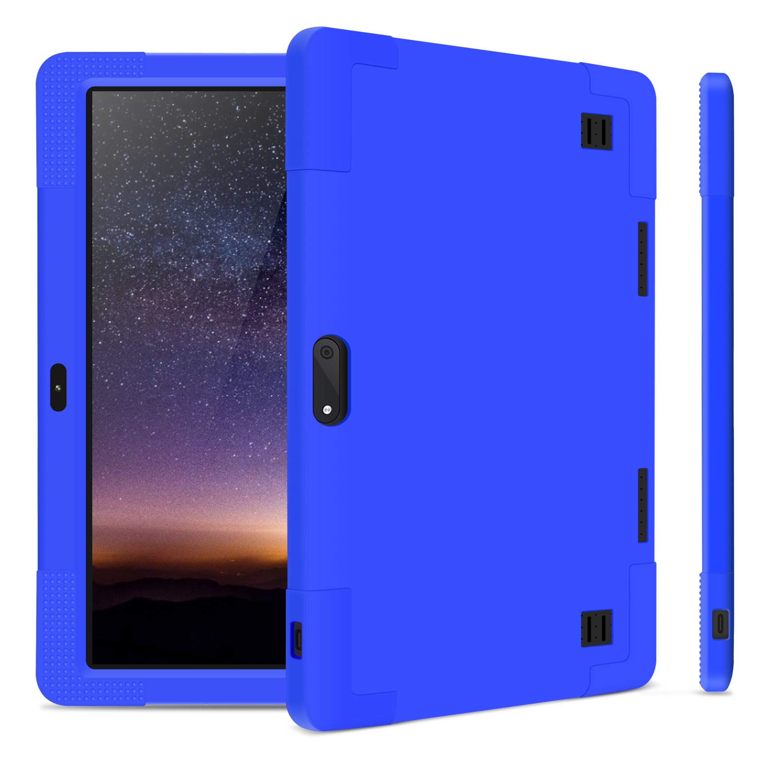 Wecool 10.1 inch Android Tablet Case, Soft Silica Shell Cover fit for YELLYOUTH 10.1,Plum Optimax 10,Lectrus 10,Victbing 10,Hoozo 10,Yuntab 10.1 (K107/K17),Winsing 10,LLLCCORP 10