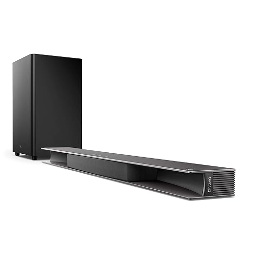 TCL Alto 9+ 3.1 Dolby Atmos Sound Bar with RAY·DANZ Technology, Wireless Subwoofer, WiFi, Bluetooth, Works with Hey Google Plus Chromecast Built-in – Black, TS9030-NA (Renewed)