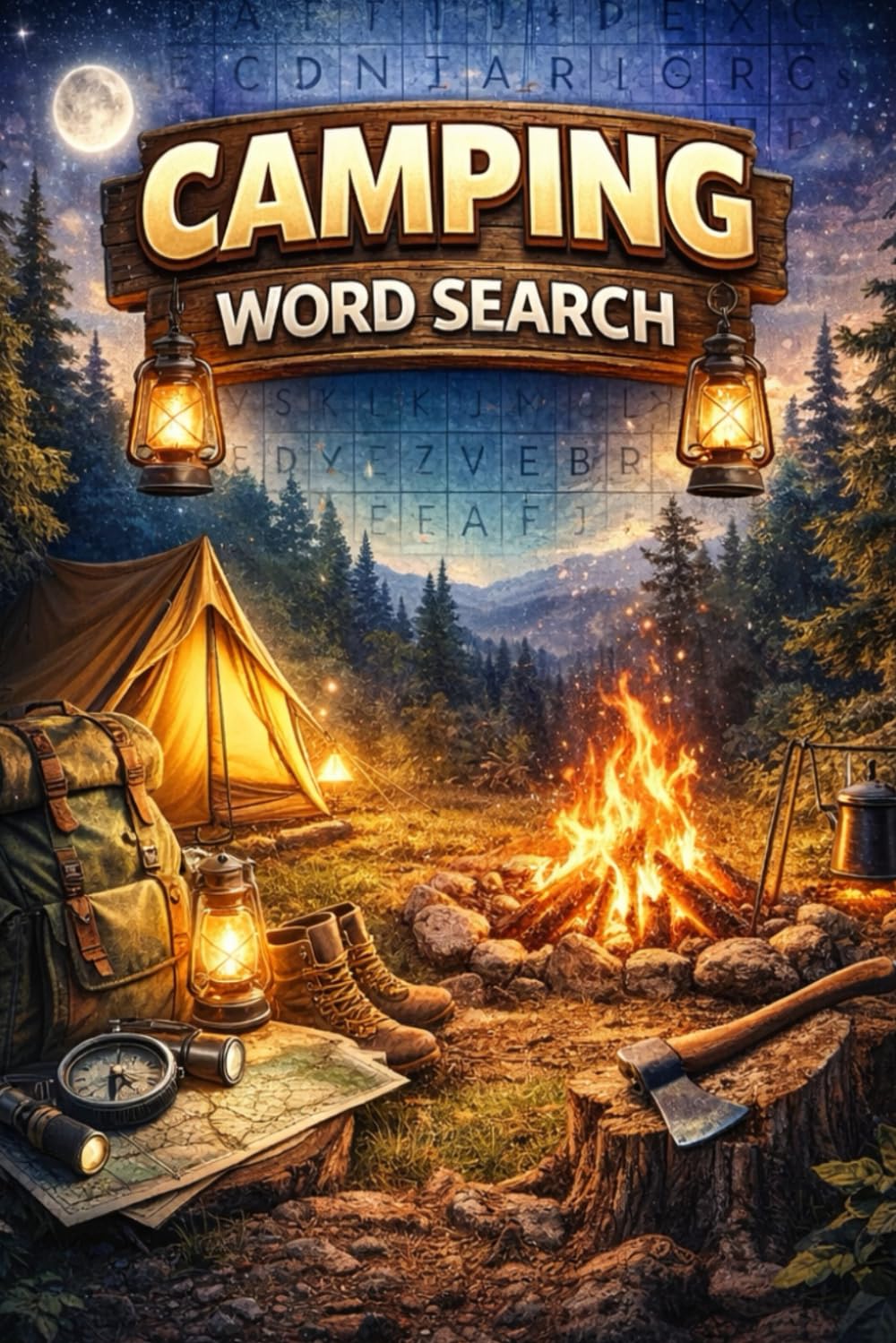 Camping Crossword Puzzles: Camping themed with crossword puzzles with easy-to-read print for adults, seniors and teens | 6x9 inches, 110 pages | 60 puzzles... Great for gifts, holidays, and vacations.