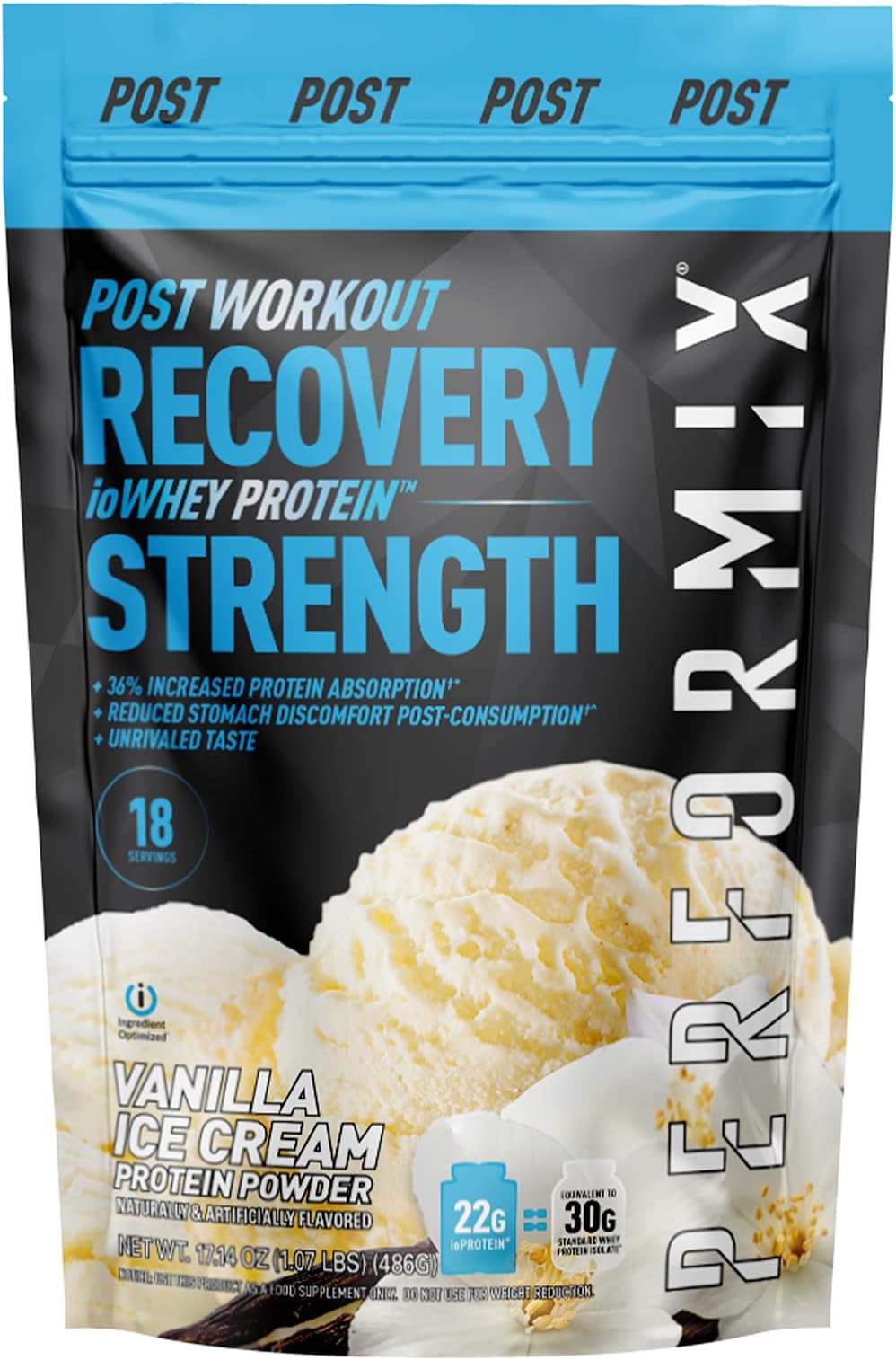 Performix ioWHEY Isolate Protein Powder, Vanilla Ice Cream, 28 Servings