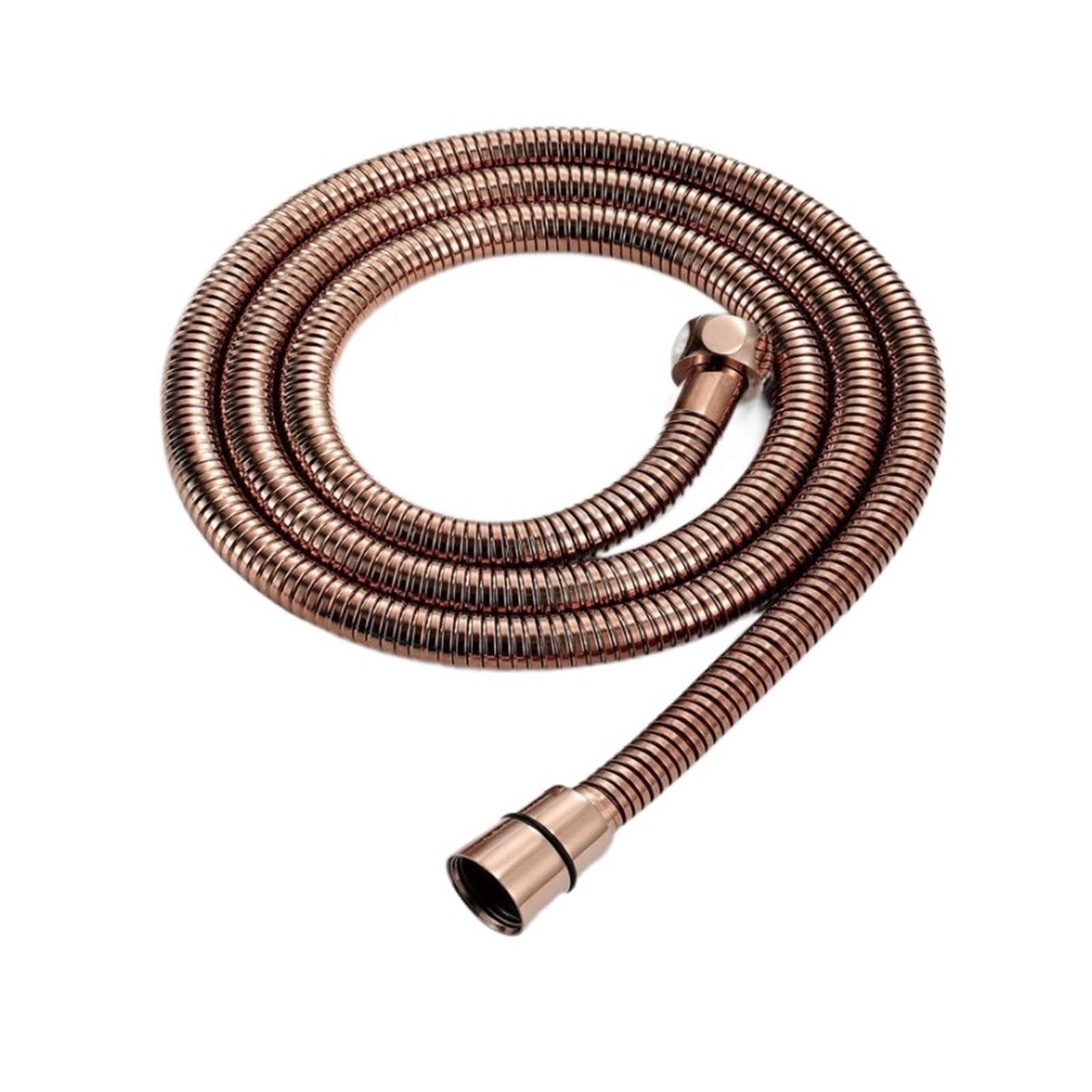 1m/1.5m Thicken Rose Gold Shower Hose Stainless Steel General Soft Water Pipe Explosion-Proof Shower Pipe Bathroom Accessories (Size : 150cm)