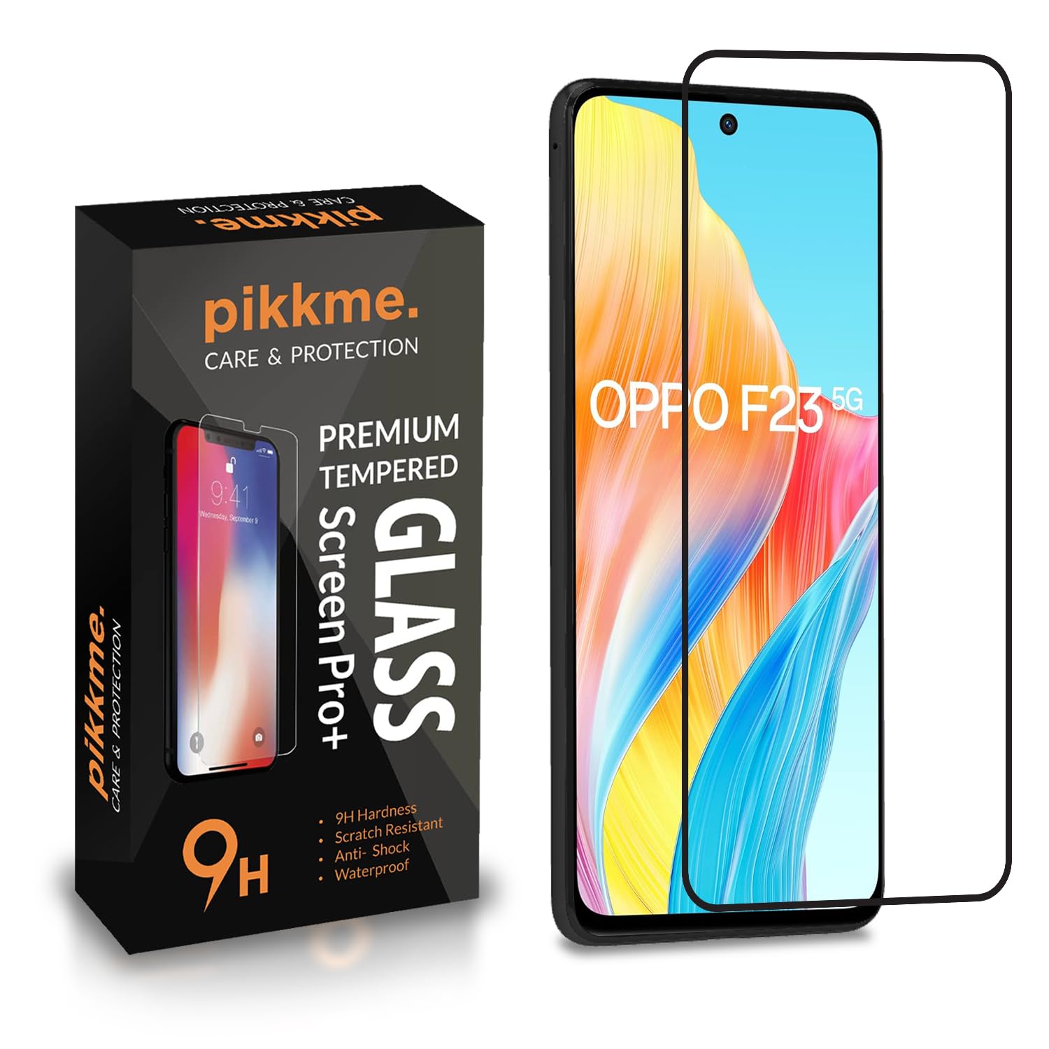 Pikkme Tempered Glass Screen Protector for Oppo F23 5G Edge to Edge Coverage with Easy Installation kit (B0CNZSXCWS) Amazon Price History, Amazon Price Tracker