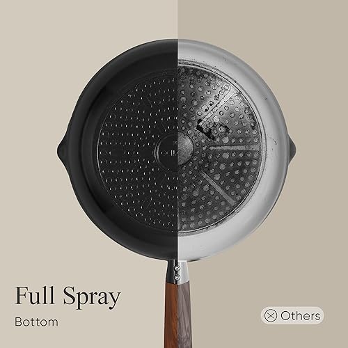 Miniatura 5 de CAROTE Juego de utensilios de cocina de cerámica, ollas y sartenes antiadherentes, 14 piezas, no tóxico, saludable, antiadherente, juego de ollas y