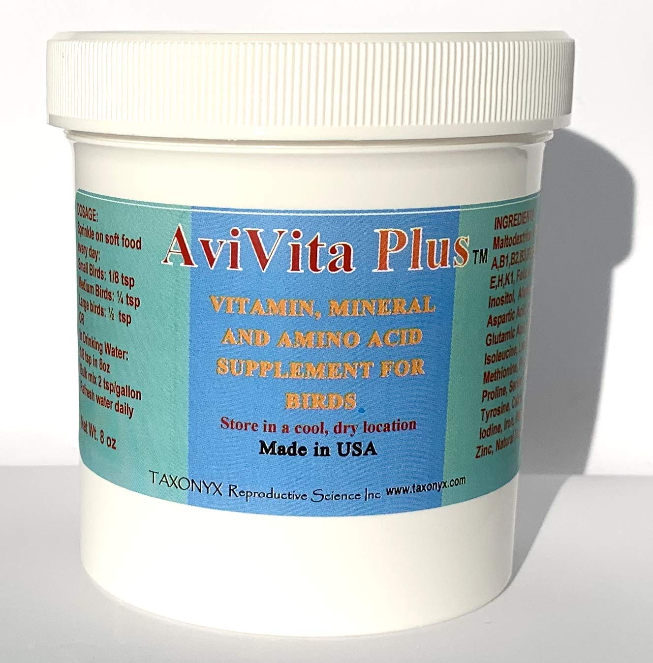 Taxonyx Science Inc AviVita Plus Multivitamin for Birds - Compare to Avitech! (16oz)
