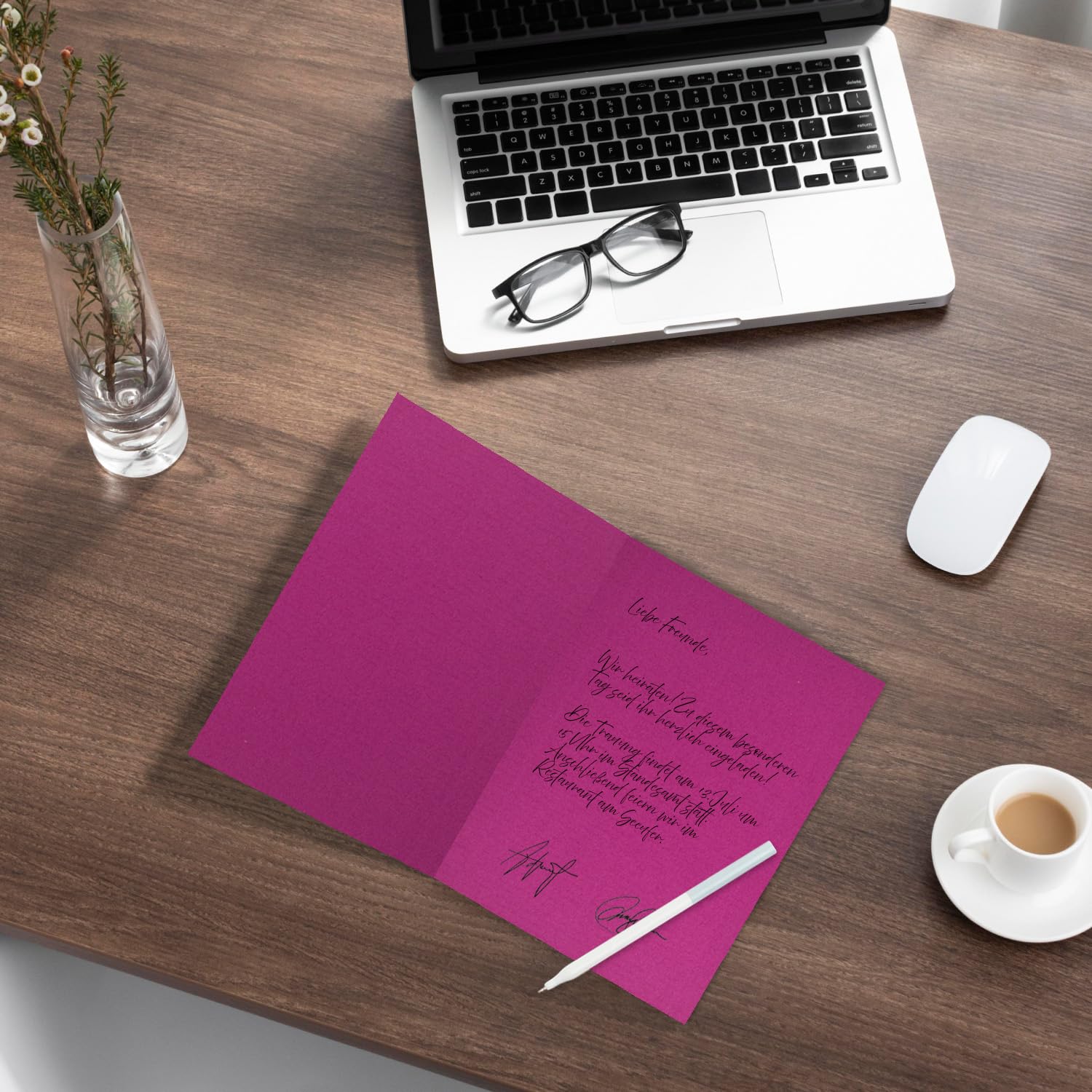 Tarjetas plegables de Gesamtparent, multicolores, tamaño DIN A5, color 32-Amarena 250 Karten