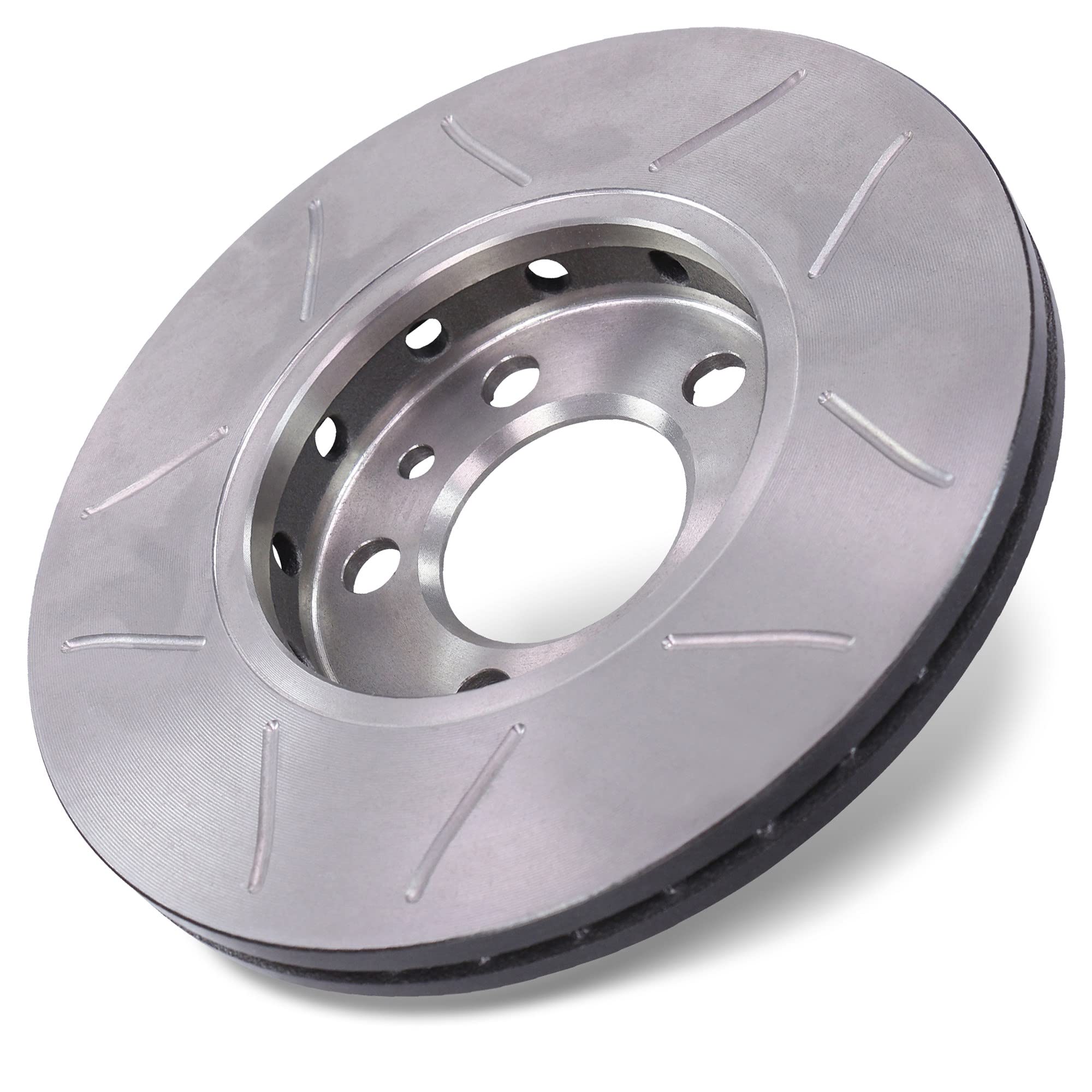 BREMBO Set di freni Sport Max incl. dischi freno sportivi scanalati anteriori Ø 256 mm ventilati + posteriori Ø 230 mm pieni + pastiglie freno anteriori e posteriori + contatto di usura