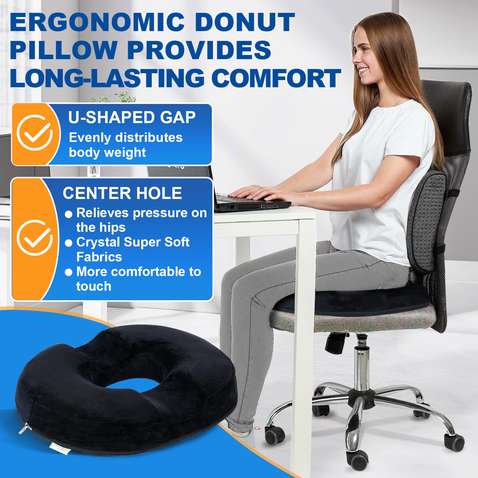 Office Chair Donut Cushions For Sitting Ergonomic Innovations