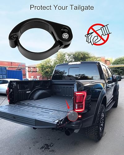 Miniatura 10 de Cerradura antirrobo para puerta trasera para Ford Serie F F150 F250 F350 2015-2023, dispositivo de bloqueo de seguridad mejorado para puerta trasera