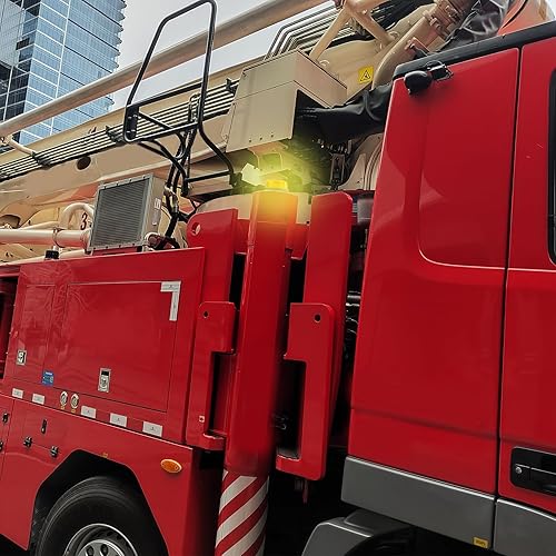 Miniatura 5 de 2 luces LED redondas de advertencia estroboscópicas de 12-24 V, luz de emergencia intermitente, intermitente, indicador de seguridad giratorio, luz