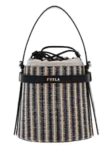 【新品】日本限定　FURLA フルラ ジョベ ミニ カゴトートバッグ Amazon | [フルラ] GIOVE ミニ カゴバック BAG ブラック
