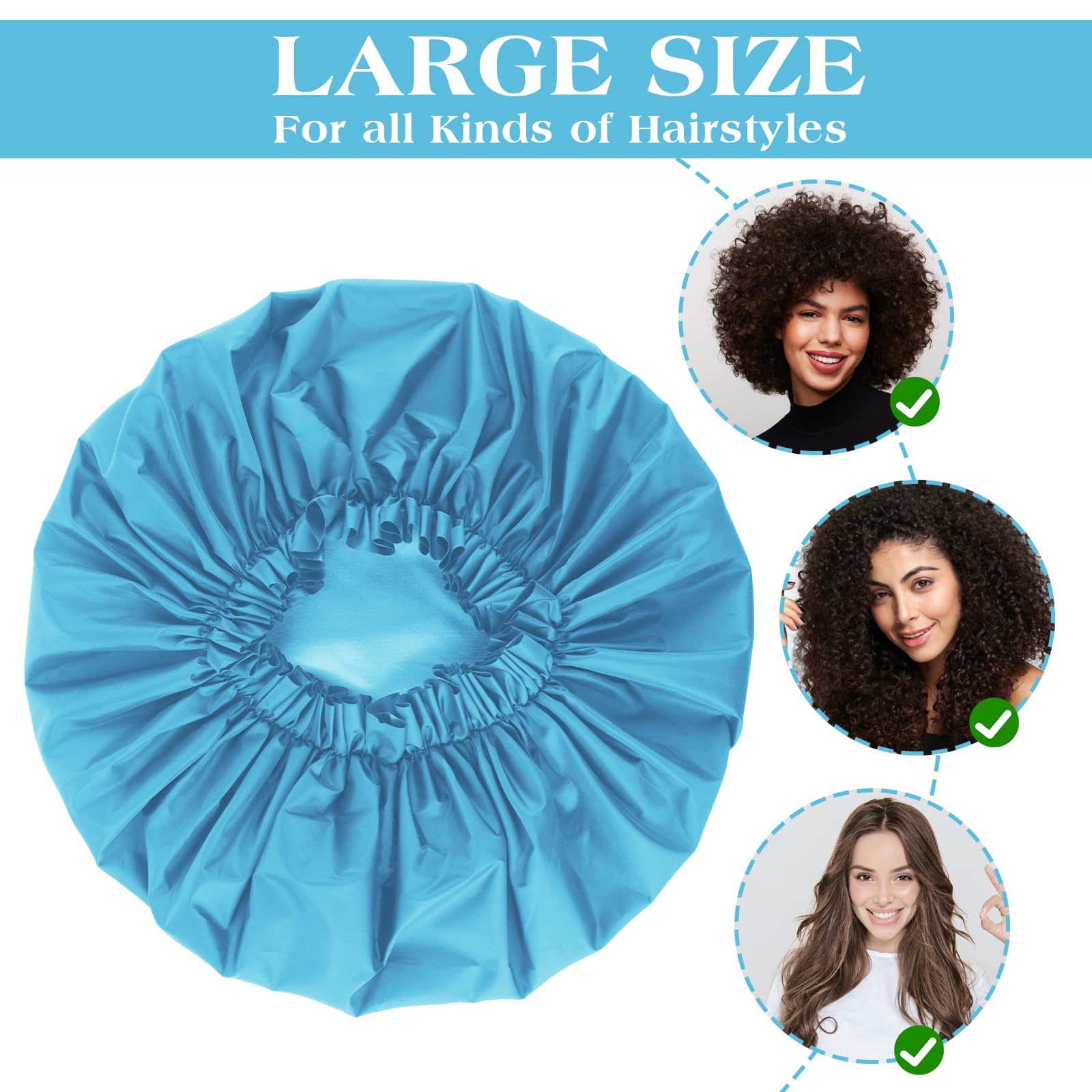 2 PCS Large Shower Cap for Braids - Image 4