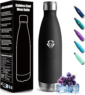 Trinkflasche Edelstahl - 750ml - Thermosflasche, BPA-Frei, Wasserflasche Sport - Auslaufsicher Wasserflasche, Trinkflasche Kohlensäure Geeignet, Thermoskanne für Fitness, Gym, Fahrrad