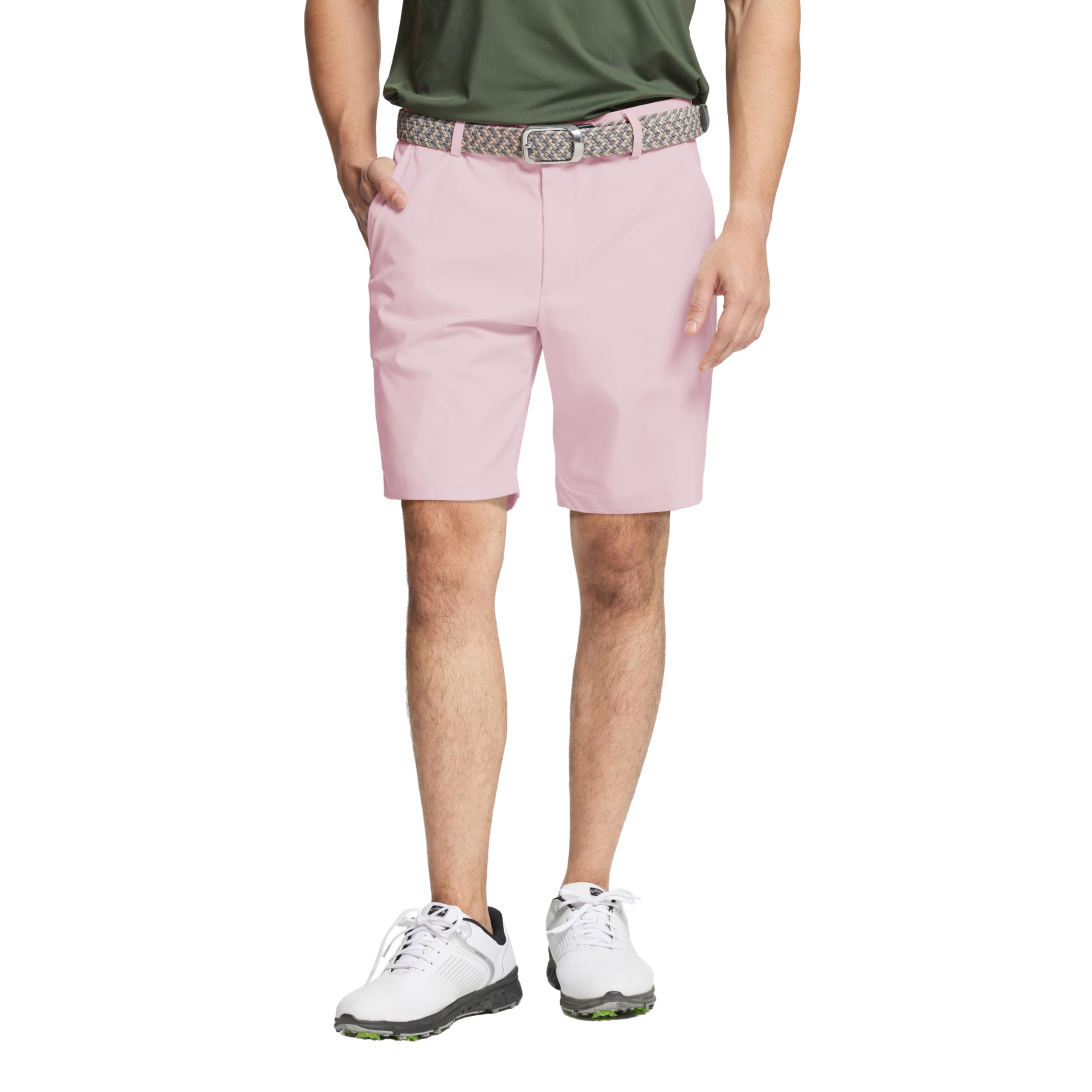 M MAELREG Golf Shorts Men 7 inch 9 inch Quick Dry Stretch Waist Moisture Wicking Water-Repellent Flat Front Flex Mens Shorts