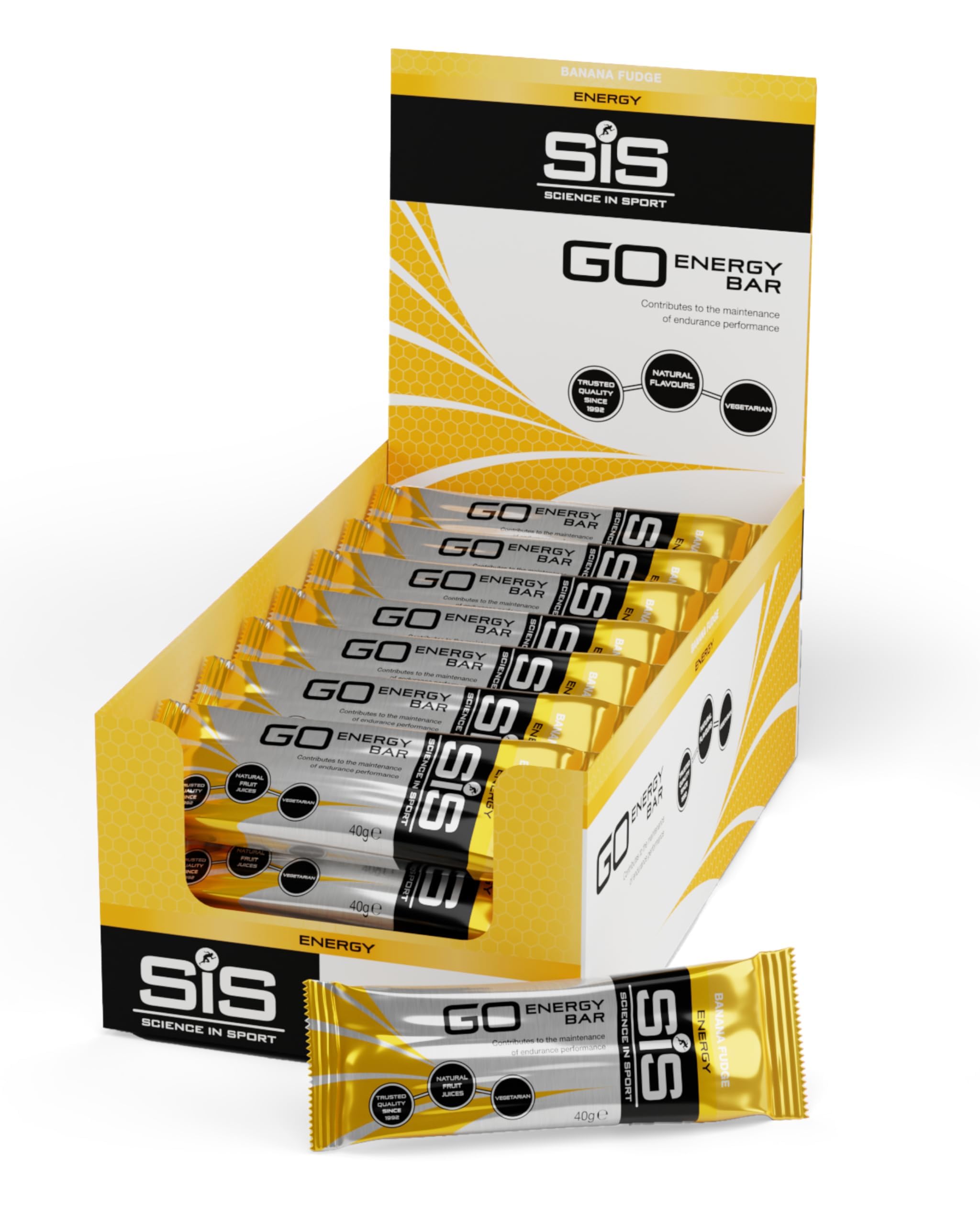 Science In Sport Unisex Sis Go Energy Bar 26G Carbs Banana Fudge 30 Pack