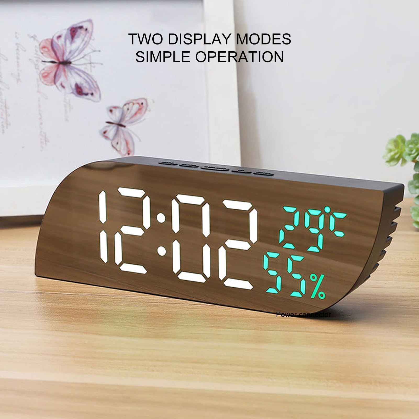 Digitale Wanduhr 14 Zoll – Mit Fernbedienung, 8 Farb-Nachtlicht, Automatischem Dimmer, Temperaturanzeige, Für Wohnzimmer & Büro