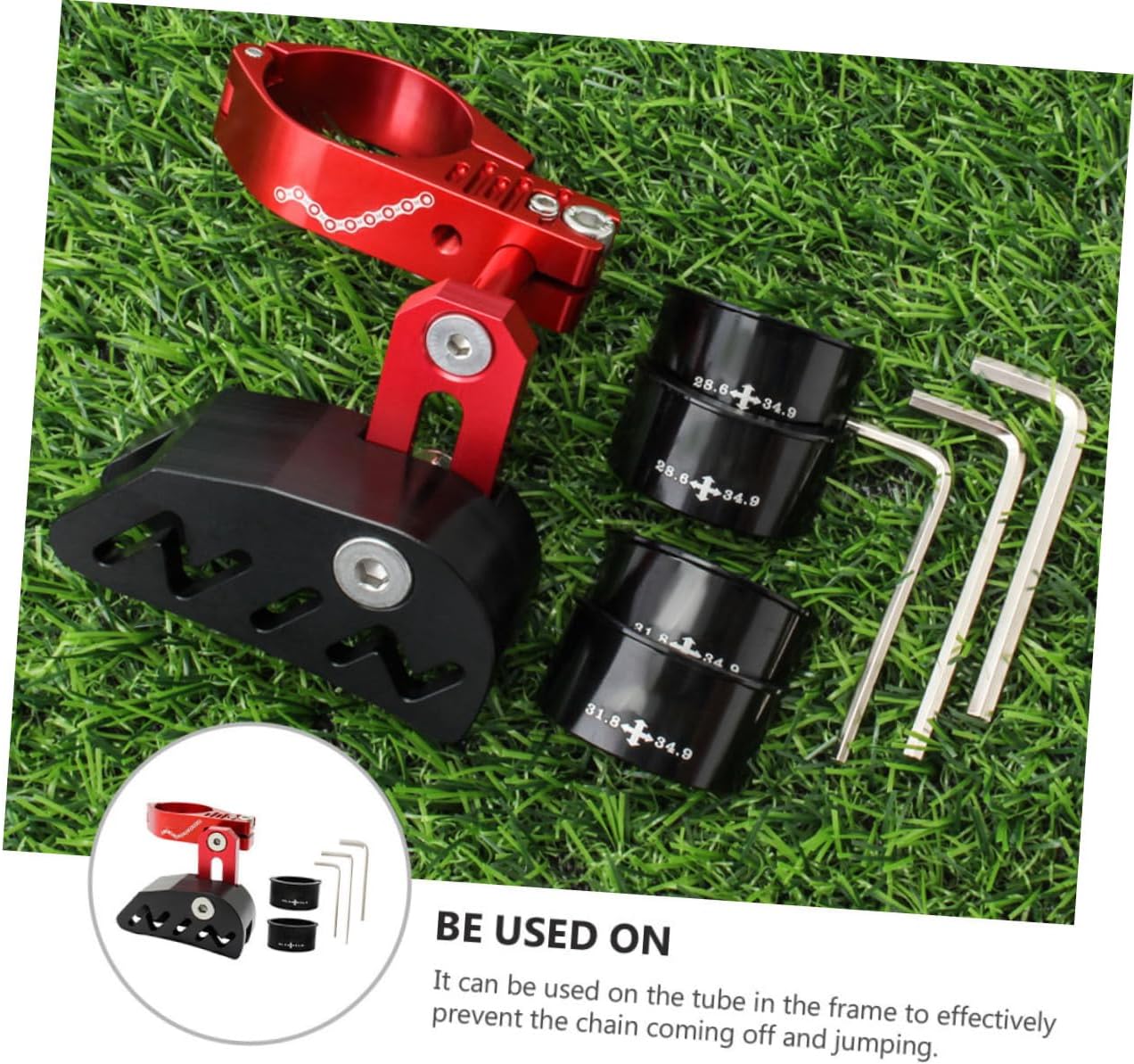 1Set Bike Chain Stabilizer Lightweight Chainring Guard for Mountain Bikes Prevents Chain Drop Compatible with Seat Posts