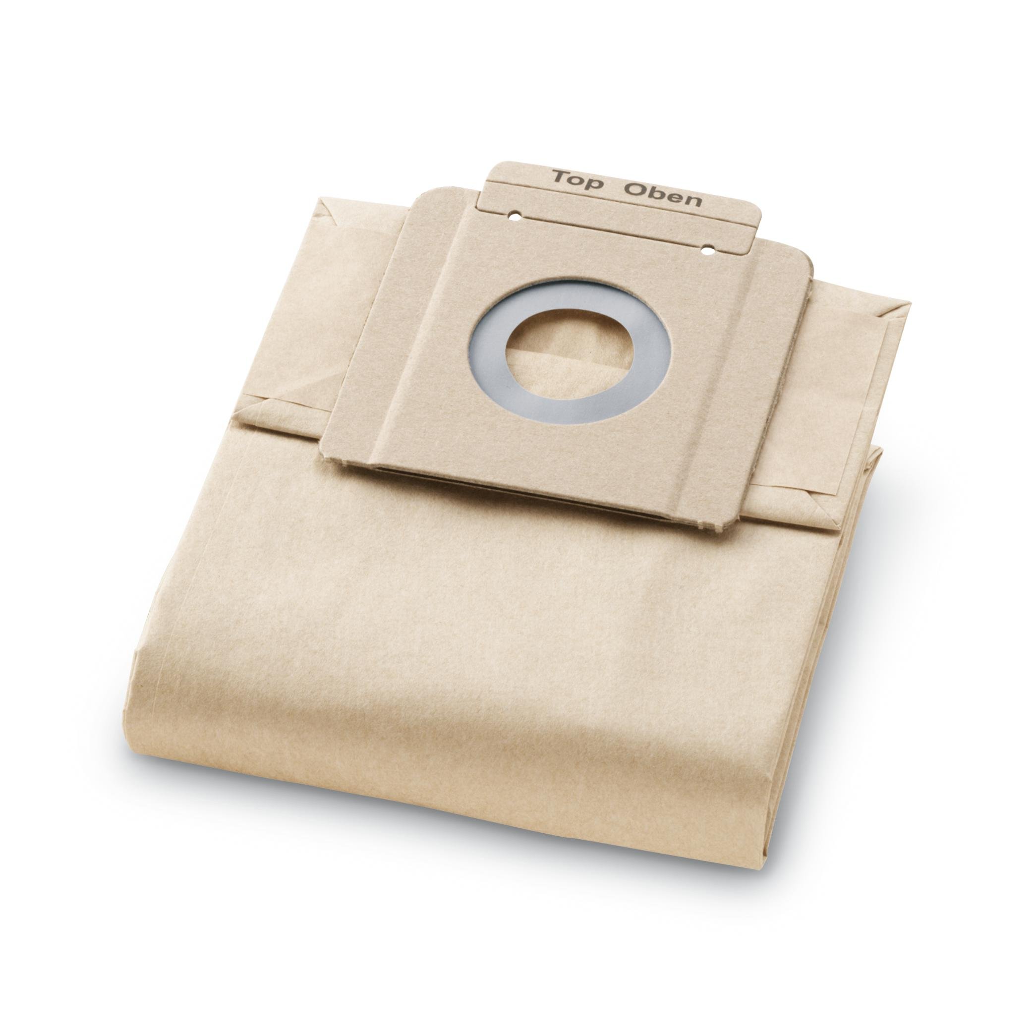 Worki CV 36/2, CV 46/2 papier (10 szt) Papierowe torebki filtracyjne, dwuwarstwowe. Z aprobatą BIA-C do pyłu klasy M. W opakow