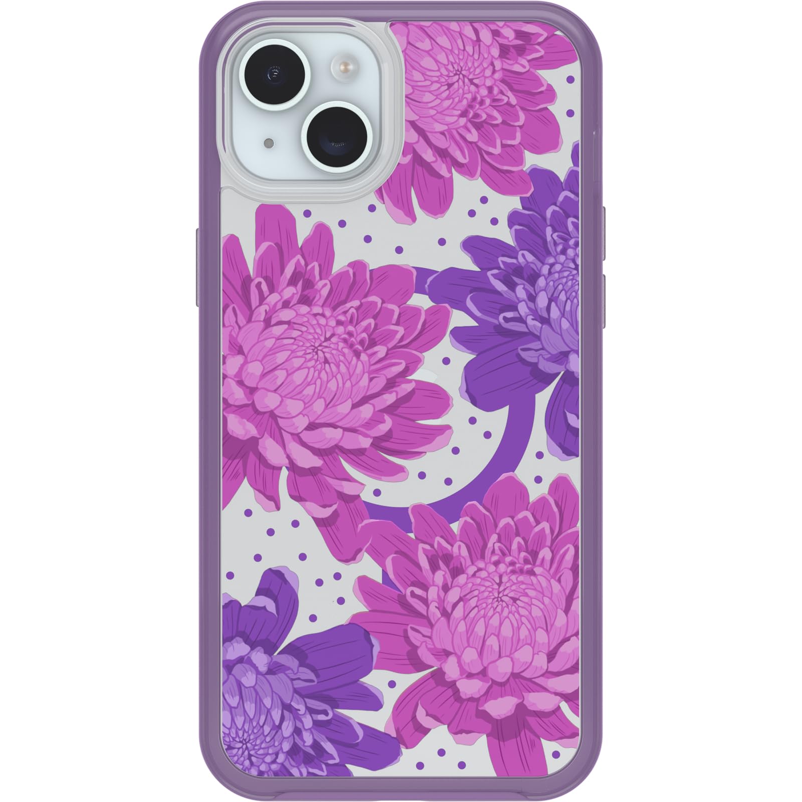OtterBox Symmetry Clear MagSafe transparente Hülle für Apple iPhone 15 Plus/iPhone 14 Plus, stoßfest, sturzsicher, schützende Hülle, 3X getestet nach Militärstandard, Papercut Flowers